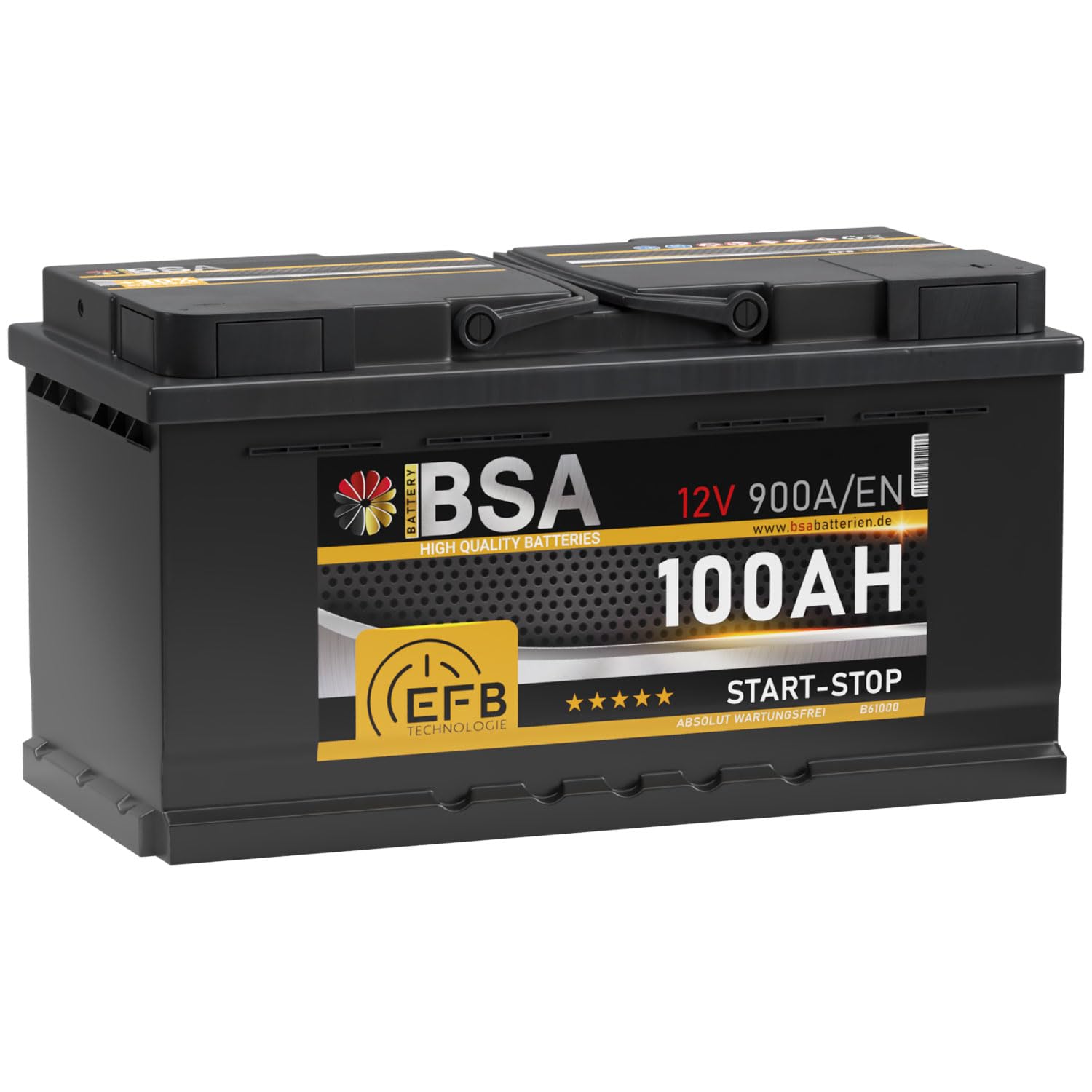 BSA EFB Batterie 100Ah 12V Start Stop Batterie Autobatterie Starterbatterie von BSA BATTERY HIGH QUALITY BATTERIES