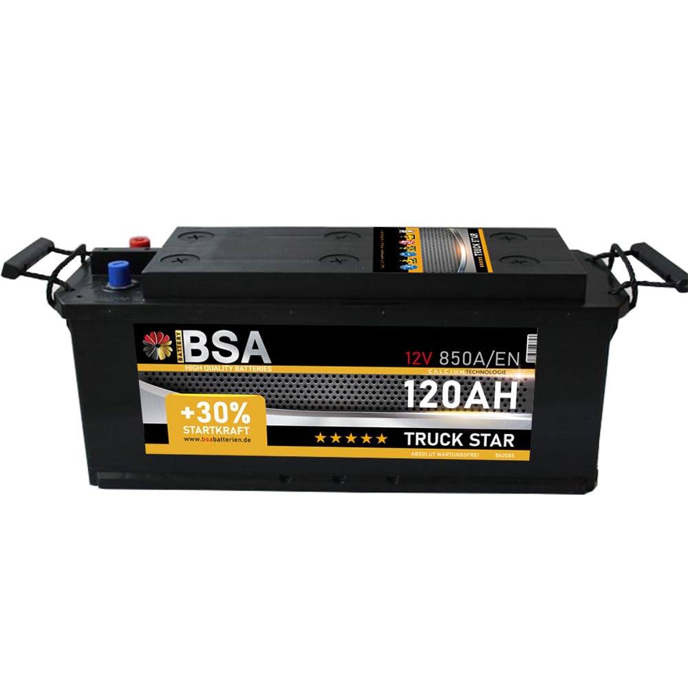 BSA LKW Batterie 120Ah 12V 850A Transporter Starterbatterie statt 115Ah 110Ah BSA LKW Batterie 120Ah 12V 850A Transporter Starterbatterie statt 115Ah 110Ah von BSA BATTERY HIGH QUALITY BATTERIES