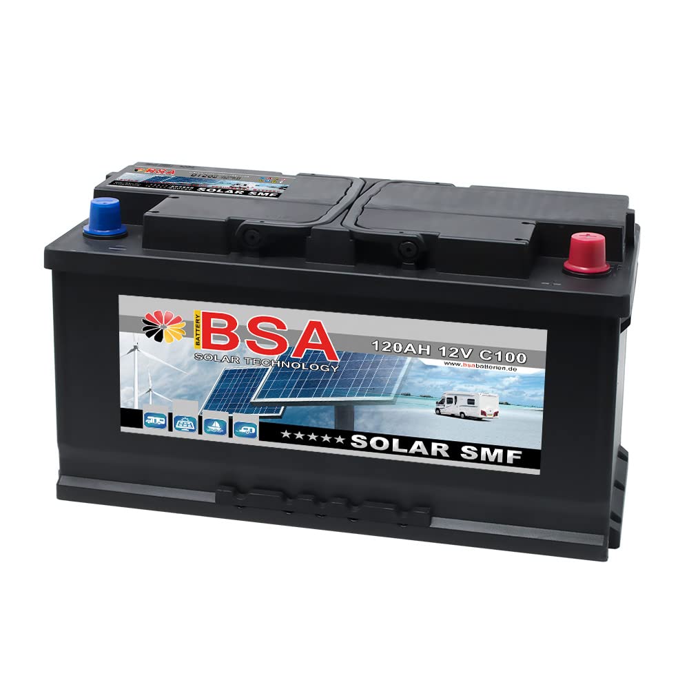 BSA Solar SMF 120AH 12V Solarbatterie Wohnmobil Versorgungsbatterie Batterie ersetzt 100Ah 110Ah von BSA BATTERY HIGH QUALITY BATTERIES