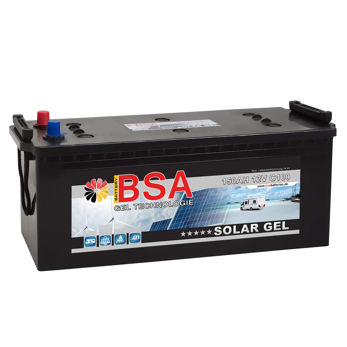 Gel Batterie 150Ah 12V Blei Gel Solarbatterie Wohnmobil Boot Versorgungsbatterie statt 120Ah 130Ah 140Ah Gel Batterie 150Ah 12V Blei Gel Solarbatterie Wohnmobil Boot Versorgungsbatterie statt 120Ah 130Ah 140Ah von BSA BATTERY HIGH QUALITY BATTERIES