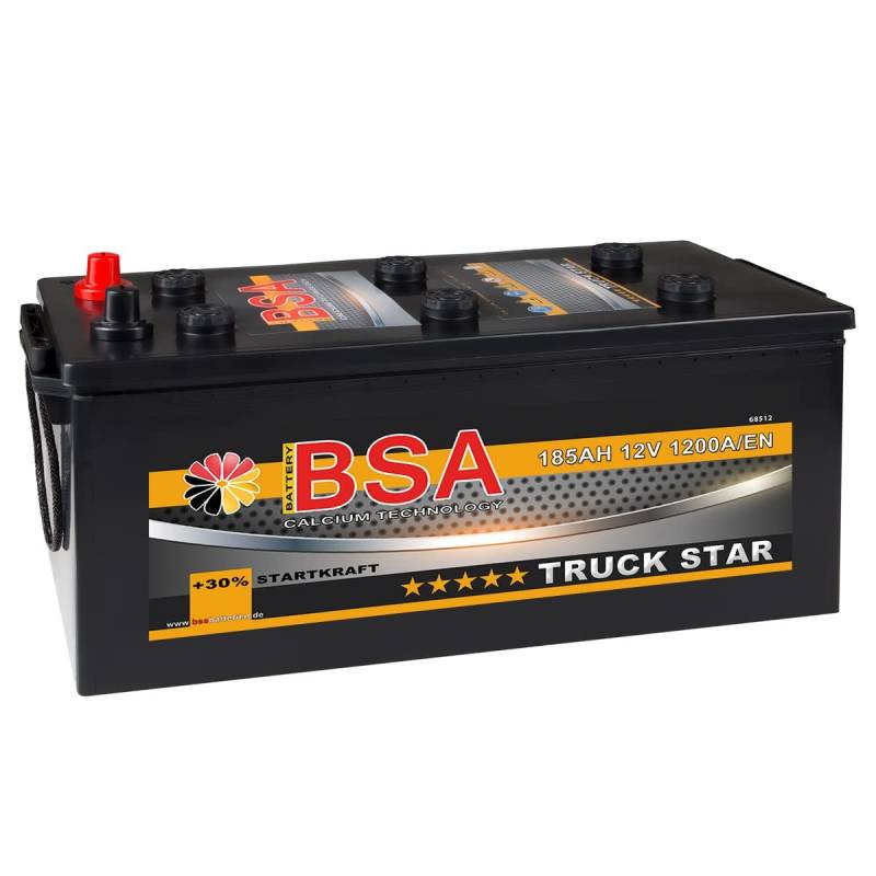 LKW Batterie 185Ah 12V 1200A Starterbatterie ersetzt 180Ah 170Ah 165Ah 155Ah von BSA BATTERY HIGH QUALITY BATTERIES
