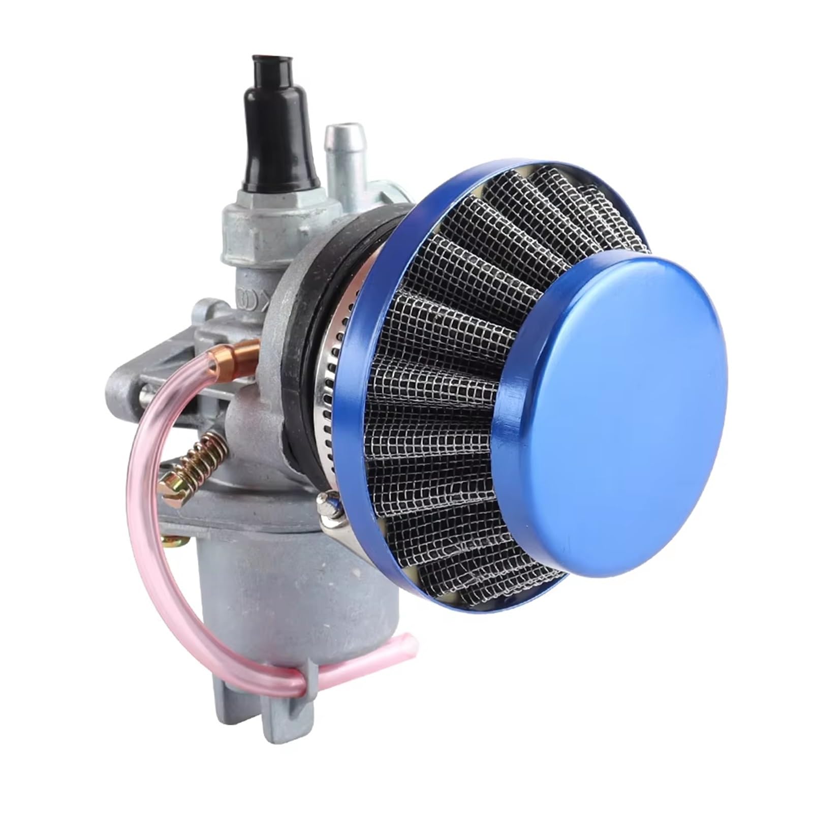 Motor Vergaser Vergaser Kit Für 47 Cc 49 Cc 2-Takt Mini Moto Quad ATV Dirt Bike Go Kart Buggy Mit 44 Mm Luftfilter-Vergaser Aus Stahl(Carburetor Kit) von BSBZGKGPBW