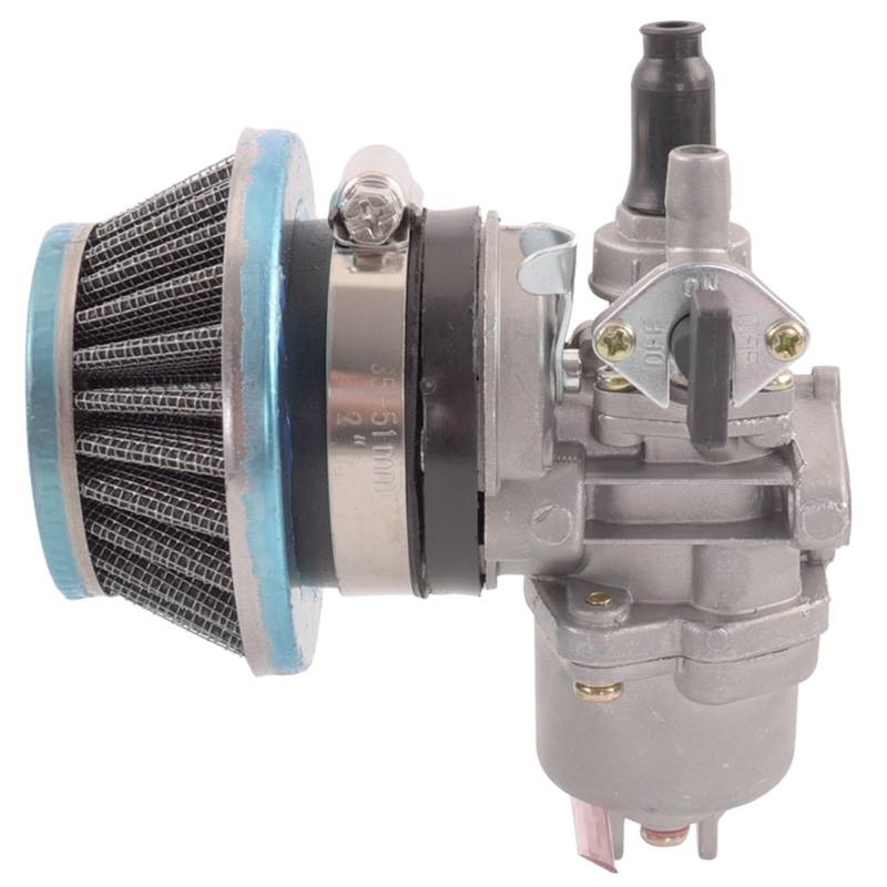 Motor Vergaser Vergaser Kit Für 47cc 49cc 50cc 2-Takt Mini Pocket Bike ATV Motorrad Teil Vergaser Luftfilter(All Set) von BSBZGKGPBW