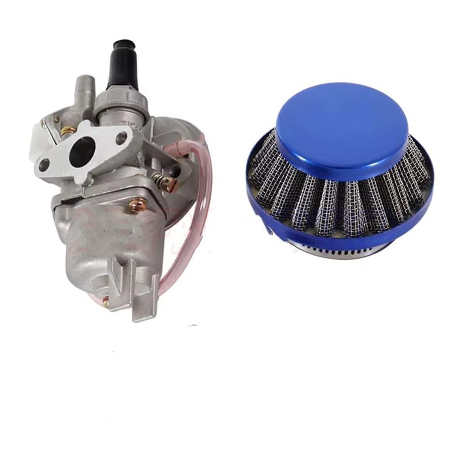 Motor Vergaser Vergaser Kit Für 47cc 49cc Mini Moto Dirt Pocket Bike ATV Quad Go Kart Vergaser MIT 44mm Luftfilter(Blue) von BSBZGKGPBW