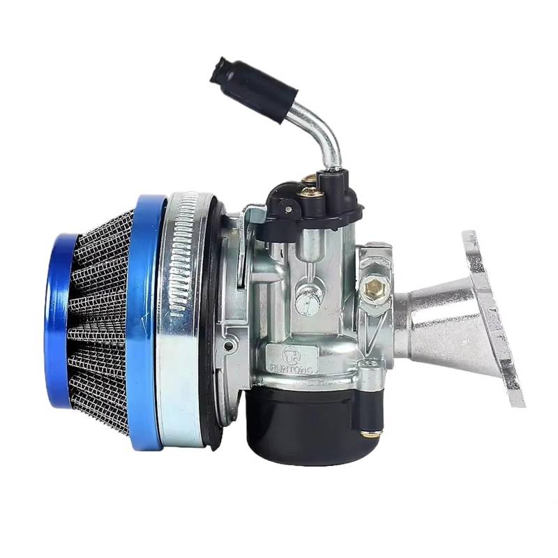 Motor Vergaser Vergaser Kit Für Mini Moto Dirt Pocket Bike ATV 37 49 50 80 Cc 2-Takt Wassergekühlter Vergaser Mit Ansaugrohr Luftfilter(Blue) von BSBZGKGPBW