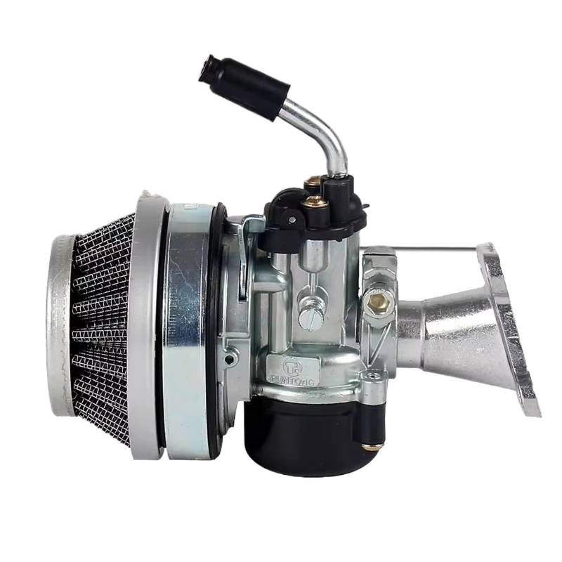 Motor Vergaser Vergaser Kit Für Mini Moto Dirt Pocket Bike ATV 37 49 50 80 Cc 2-Takt Wassergekühlter Vergaser Mit Ansaugrohr Luftfilter(Silver) von BSBZGKGPBW