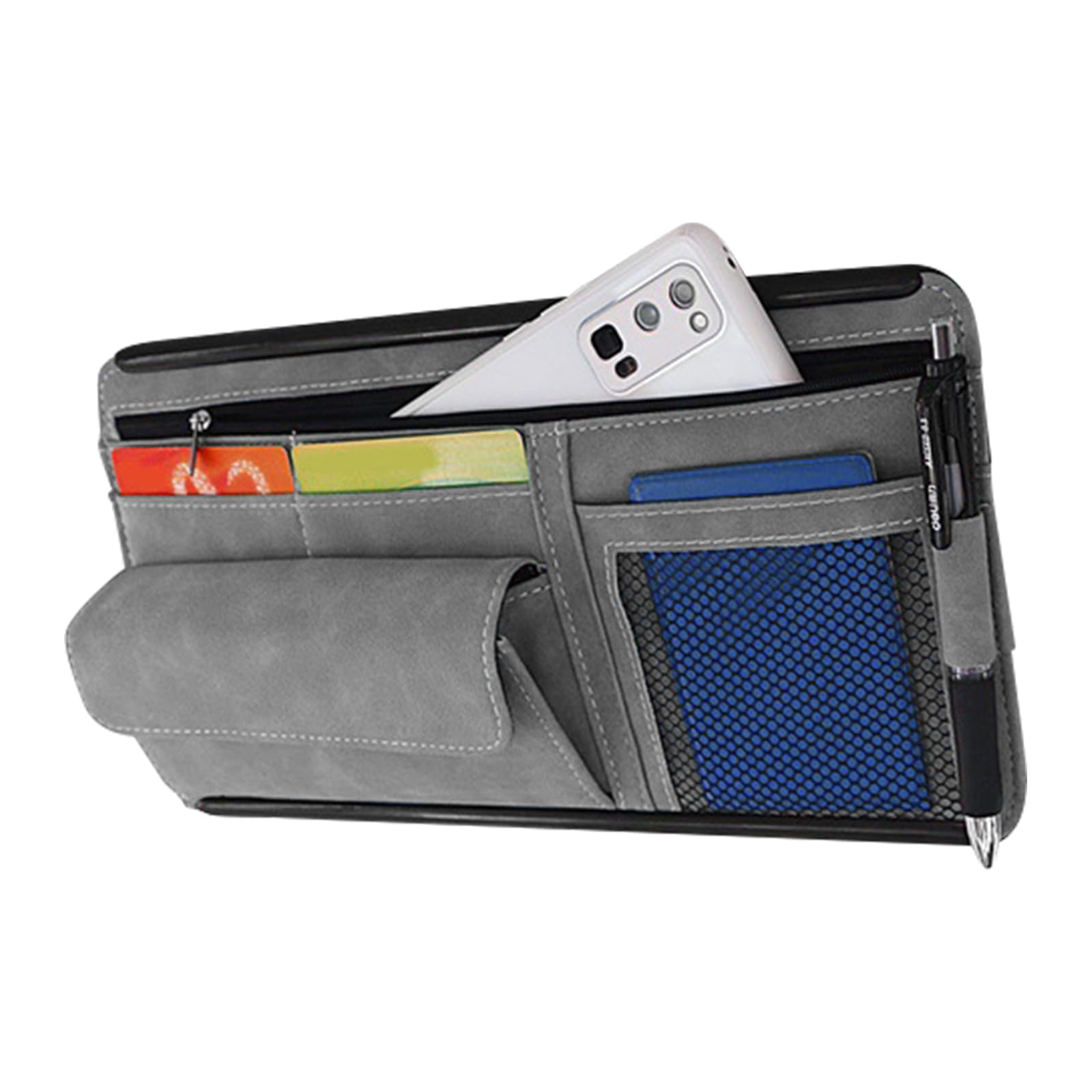 Sonnenblende Organisator, Multifunktionale Visieraufbewahrung, Praktischer Auto Sonnenbrille Organizer, platzsparende Visier-Sonnenbrille-Halterung für Ticket, Karte, Brille Bseid Sonnenblende Organisator, Multifunktionale Visieraufbewahrung, Praktischer Auto Sonnenbrille Organizer, platzsparende Visier-Sonnenbrille-Halterung für Ticket, Karte, Brille Bseid von BSEID