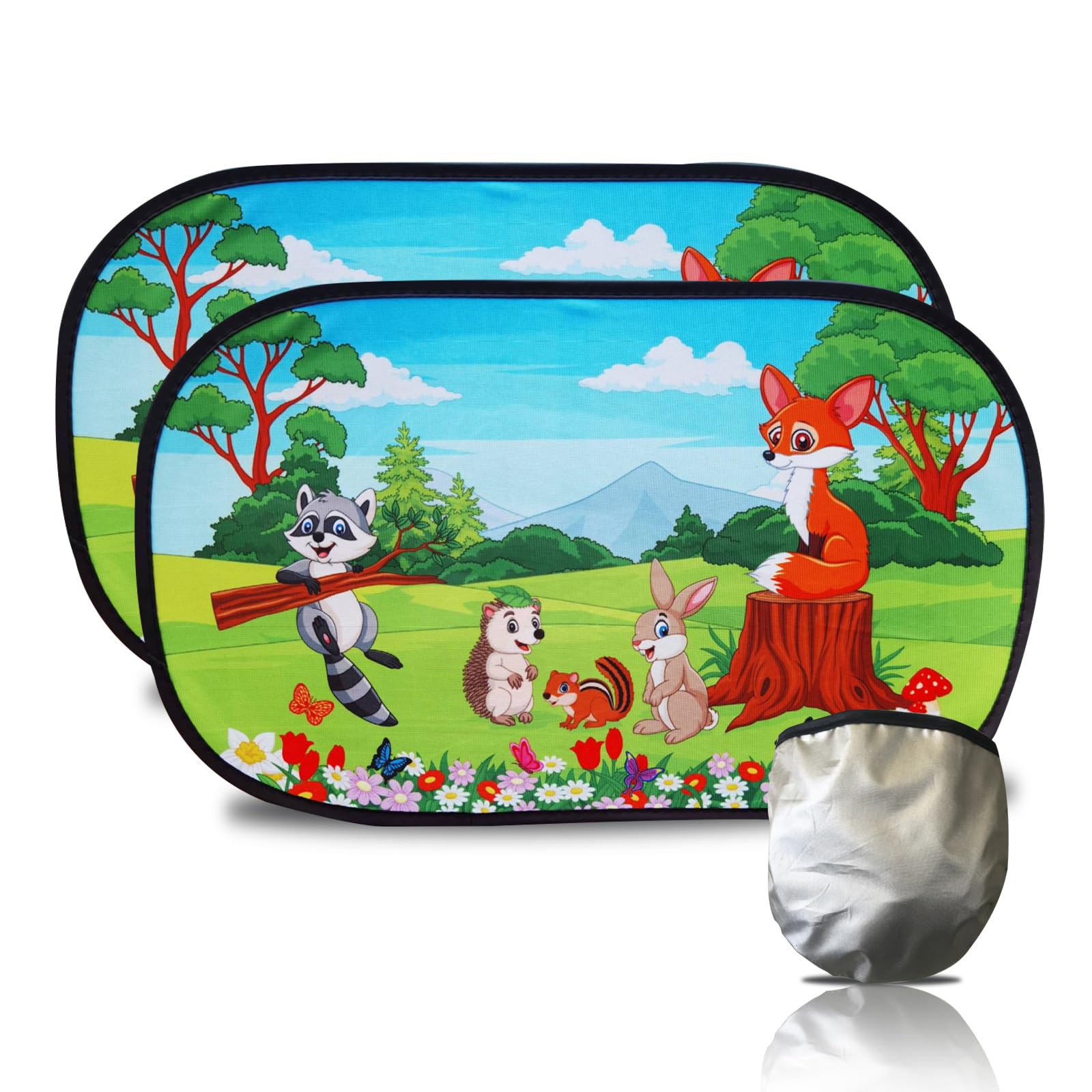 BSITSSS 2 x Sonnenschutz Auto Baby, Sonnenschutz für Auto mit UV Schutz, Auto Fenster Sonnenschutz mit Süßen Tier Motiven, Universal Auto Sonnenschutz Seitenscheibe, Autofenster Sonnenschutz Kinder BSITSSS 2 x Sonnenschutz Auto Baby, Sonnenschutz für Auto mit UV Schutz, Auto Fenster Sonnenschutz mit Süßen Tier Motiven, Universal Auto Sonnenschutz Seitenscheibe, Autofenster Sonnenschutz Kinder von BSITSSS