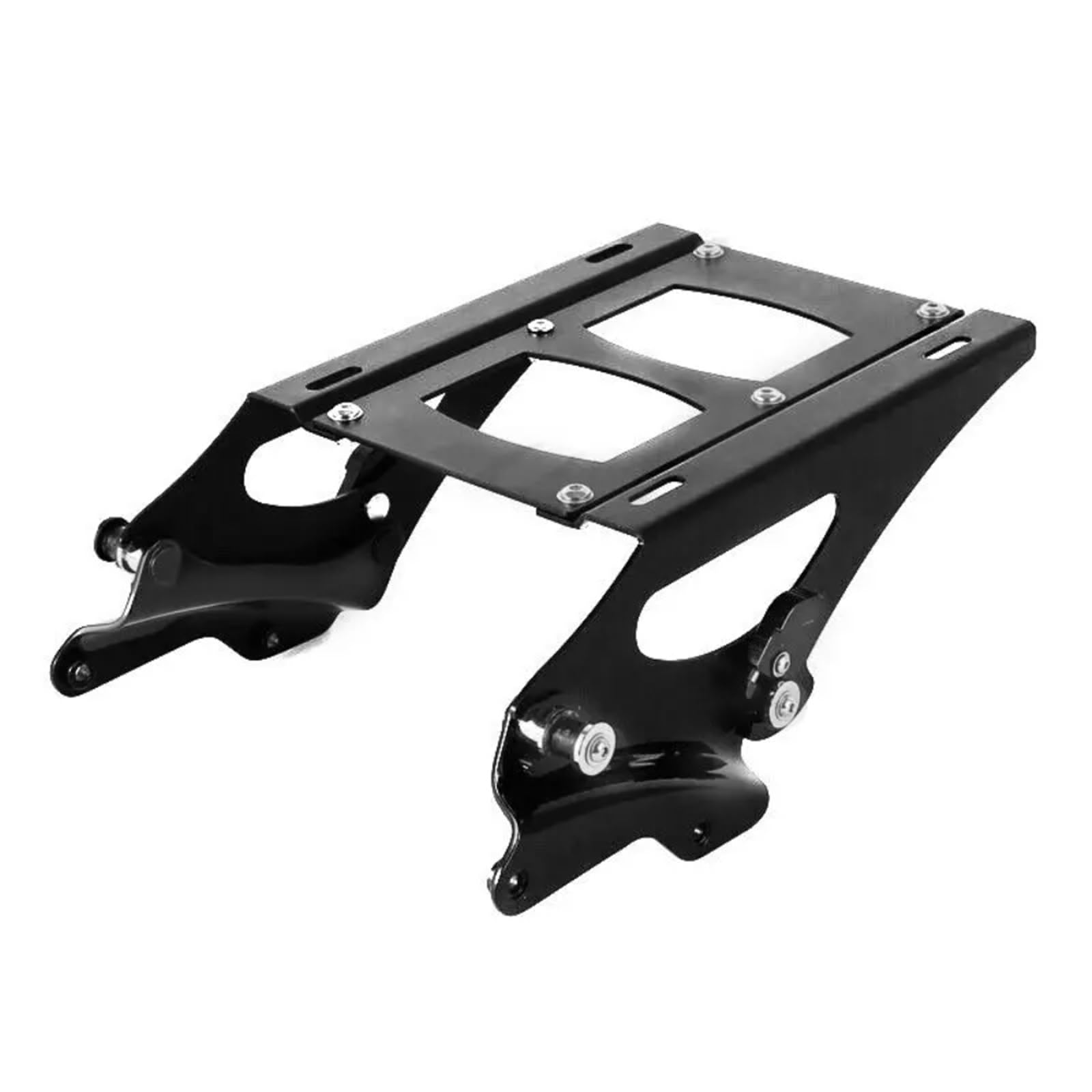 BSWRTH Gepäckträger Hinten Kompatibel Mit Touring Für Electra Für Glide Für Road Für King Für Ultra 2014–2024 Motorradteile Heckträger Koffer Gepäckträger Board(Black) von BSWRTH