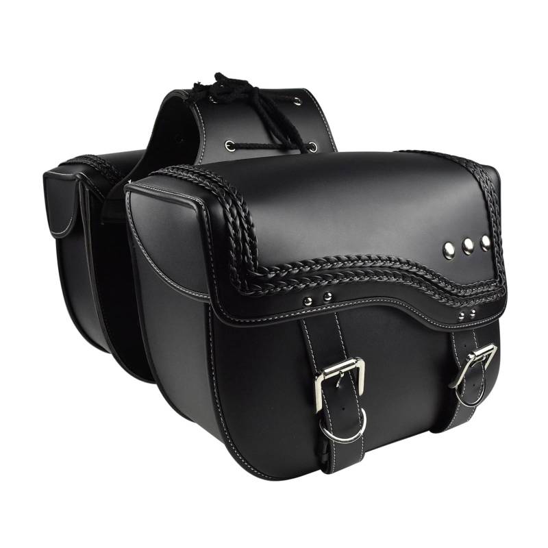 BSWRTH Motorrad Hecktasche Kompatibel Mit Suzuki, 2 Motorrad-Seitentaschen, Gepäckträger, Kofferraumtasche, Satteltasche, Groß, Für Aufbewahrungskapazität, Werkzeugtasche, Satteltaschen von BSWRTH