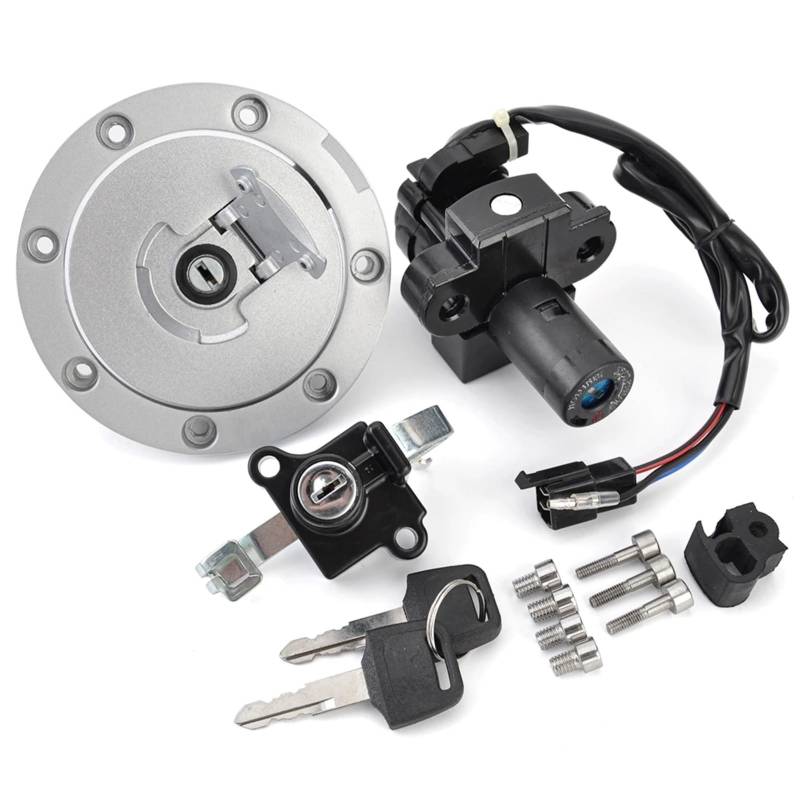 BSWRTH Start Zündschlüssel Kompatibel Mit CB1000F 1993–1997 Für CB-1 Für CB400F 1989–1991 Motorrad-Zündschalter, Tankdeckel-Schlossschlüssel 35010-KAF-762 35010-MZ1-600 von BSWRTH