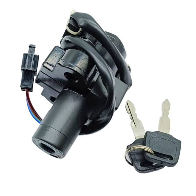 BSWRTH Start Zündschlüssel Kompatibel Mit CB750 Nighthawk 1991–2003 Für XR650 Für XR650L 1993–2017 35100-MY6-671 Motorrad-Zündschloss Mit 2 Schlüsseln von BSWRTH