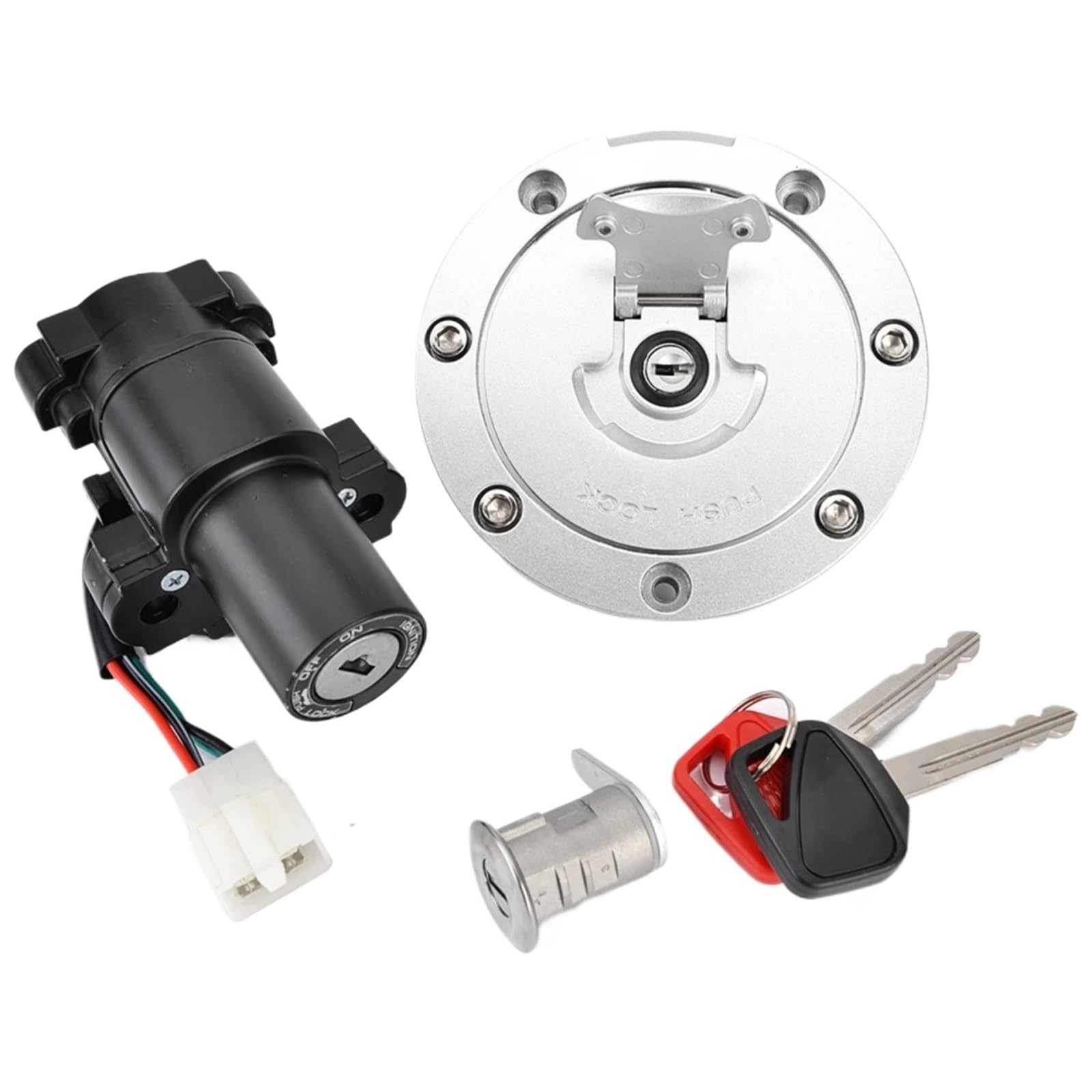 BSWRTH Start Zündschlüssel Kompatibel Mit CBF500 2004–2005, Für CBF600, Für Naked, Für CBF600S ABS 2004–2009, Motorrad-Zündschalterschloss, Tankdeckel-Schlosssatz 35010-MCZ-770 BSWRTH Start Zündschlüssel Kompatibel Mit CBF500 2004–2005, Für CBF600, Für Naked, Für CBF600S ABS 2004–2009, Motorrad-Zündschalterschloss, Tankdeckel-Schlosssatz 35010-MCZ-770 von BSWRTH