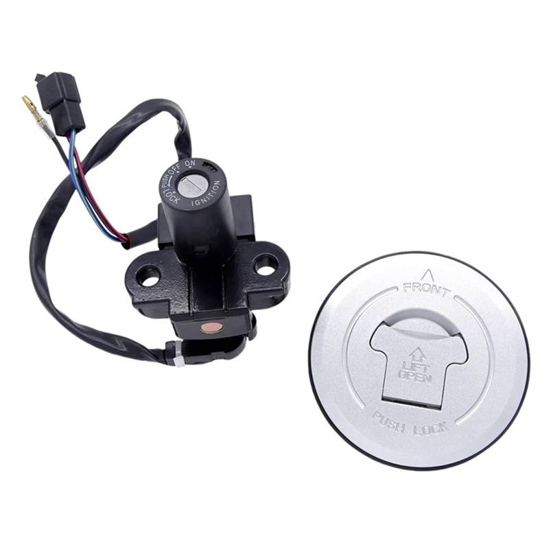 BSWRTH Start Zündschlüssel Kompatibel Mit CN250 Für Helix 1986–2007 OEM: 35010-KS4-711 1 Set Motorradschloss-Set Mit Zündschalter, Tankdeckel-Schloss-Kits von BSWRTH
