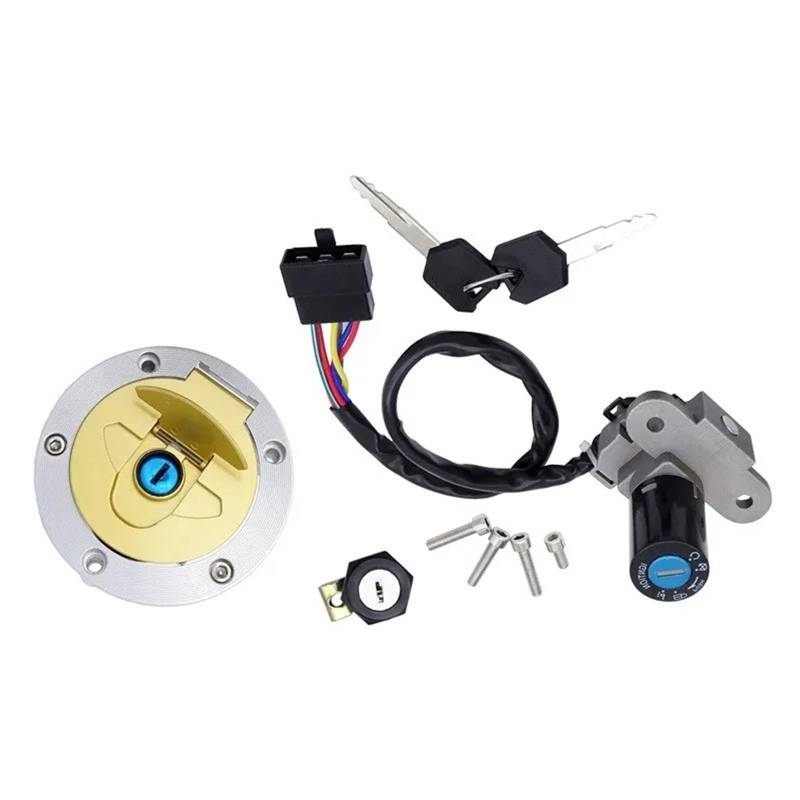 BSWRTH Start Zündschlüssel Kompatibel Mit Ducati Für ST2 1998–2003 Für ST4 2000–2002 Für 916 996 998 748 1997–2002 Motorrad 6 Drähte Zündschloss Schloss Tankdeckel von BSWRTH