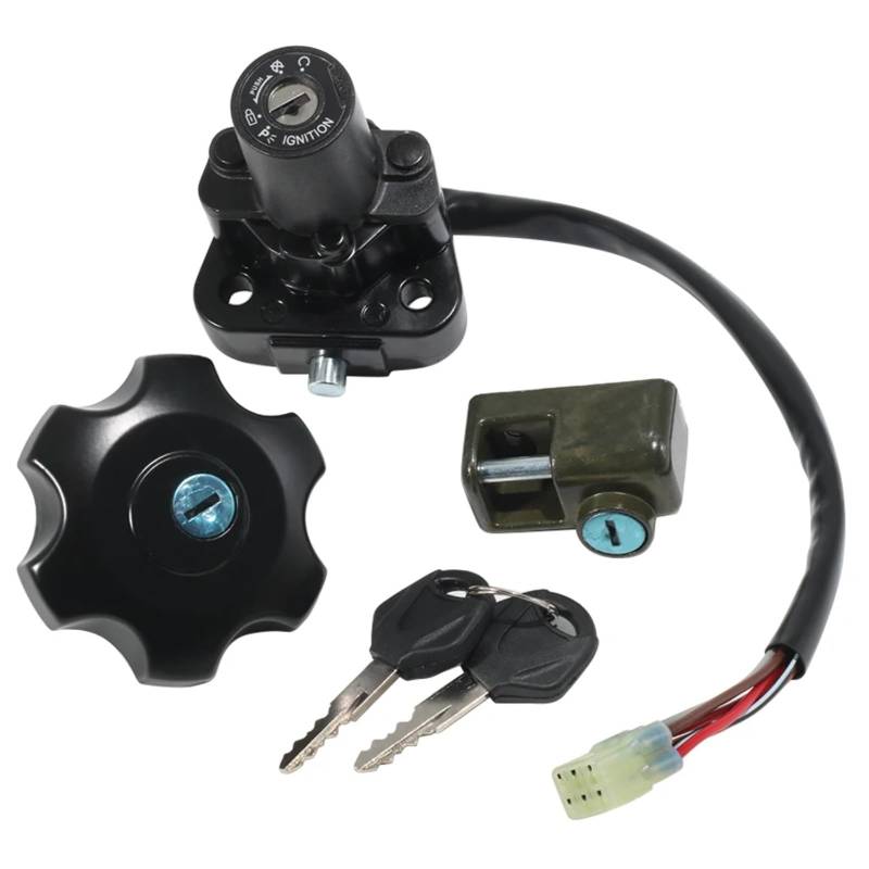 BSWRTH Start Zündschlüssel Kompatibel Mit Suzuki Für DR650 Für DR650SE 1996–2020 2021 2022 37000–04810 Motorrad-Zündschalterschloss Tankdeckel Zündstartschalter von BSWRTH
