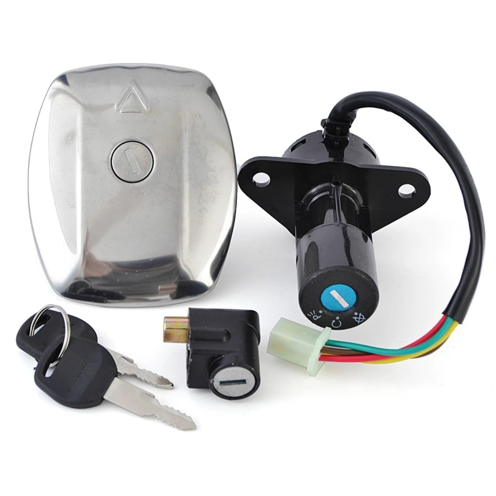 BSWRTH Start Zündschlüssel Kompatibel Mit Suzuki Für GS125 4-Draht 1982–1994 1995 1996 1997 1998 1999 2000 Motorrad-Zündschalter, Tankdeckel, Kappenschloss-Kit BSWRTH Start Zündschlüssel Kompatibel Mit Suzuki Für GS125 4-Draht 1982–1994 1995 1996 1997 1998 1999 2000 Motorrad-Zündschalter, Tankdeckel, Kappenschloss-Kit von BSWRTH