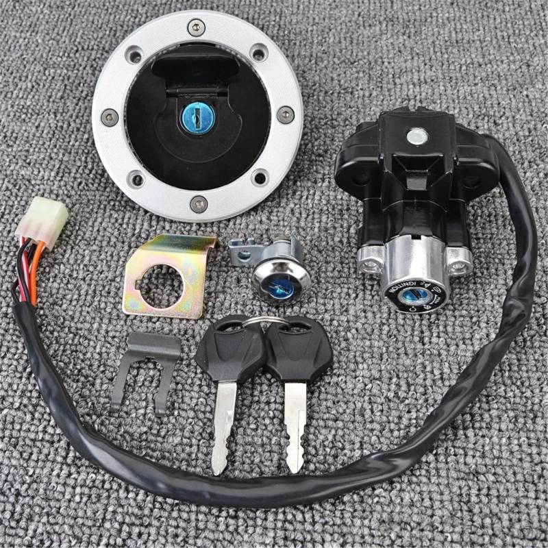 BSWRTH Start Zündschlüssel Kompatibel Mit Suzuki Für GSX1400 2002–2007 Für DL1000 Für V-Strom 2002–2012 Für DL650 Für V-Strom 2004–2011 Motorrad-Startzündschalter-Sperrschlüssel von BSWRTH