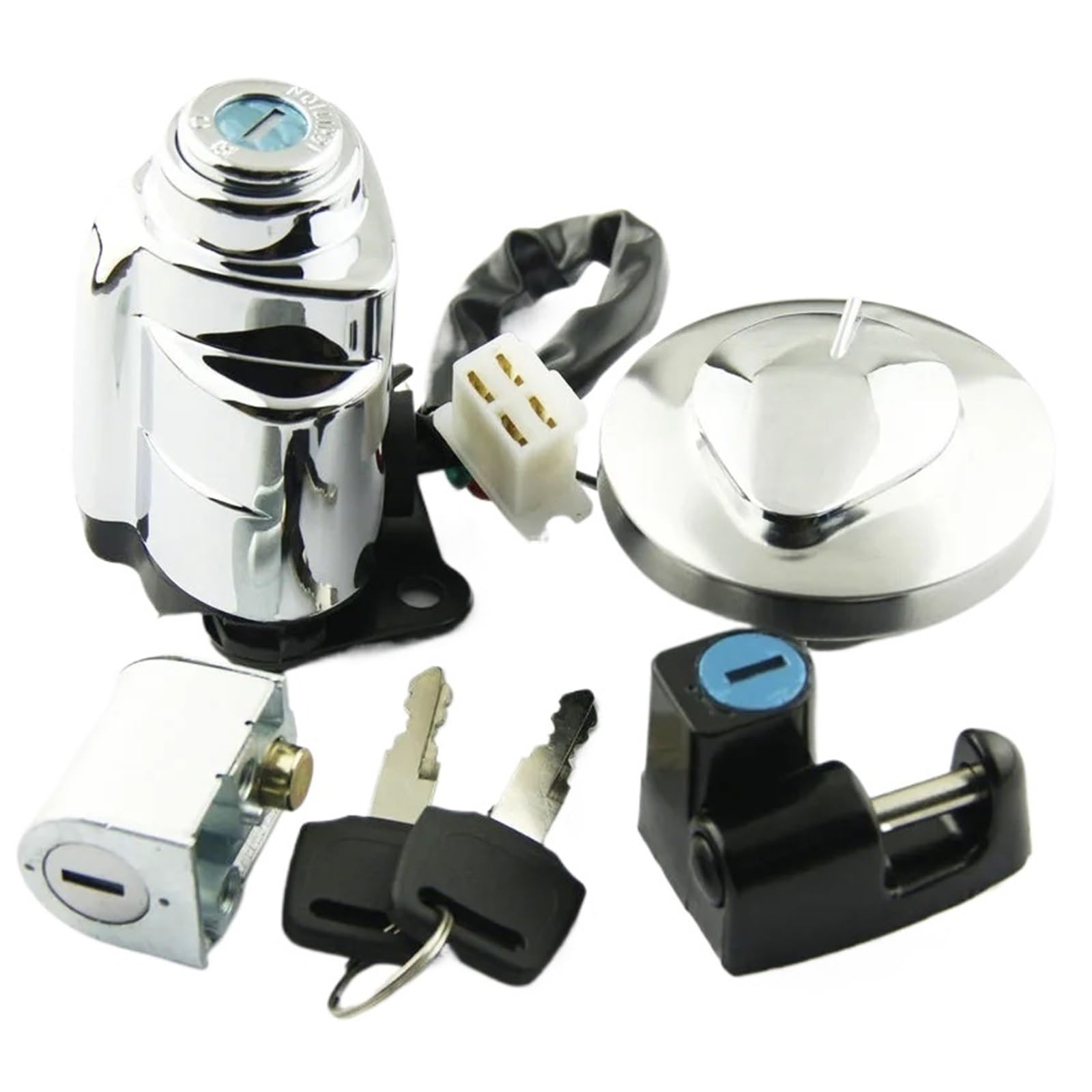 BSWRTH Start Zündschlüssel Kompatibel Mit VT250 Für Magna 250 1995-1997 Für Steed 400 1992-1998 Für Shadow 400 2000-2002 Motorrad-Zündschalter-Kit Tankdeckel Tankdeckel Schlüssel BSWRTH Start Zündschlüssel Kompatibel Mit VT250 Für Magna 250 1995-1997 Für Steed 400 1992-1998 Für Shadow 400 2000-2002 Motorrad-Zündschalter-Kit Tankdeckel Tankdeckel Schlüssel von BSWRTH