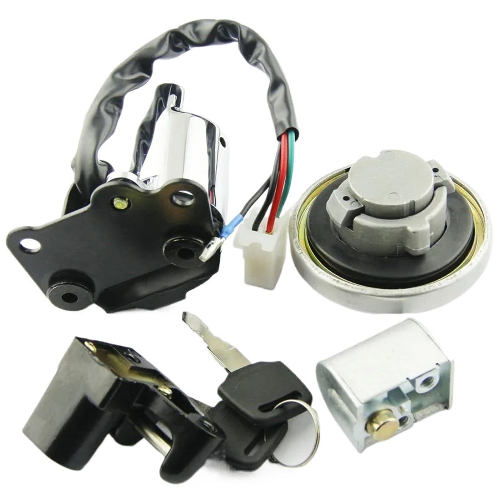 BSWRTH Start Zündschlüssel Kompatibel Mit VT600 1988–2005 2006 2007 2008 Motorrad-Zündschalter-Kit, Montage, Tankdeckel, Tankdeckel Mit 2 Schlüsseln, Motorradschlösser BSWRTH Start Zündschlüssel Kompatibel Mit VT600 1988–2005 2006 2007 2008 Motorrad-Zündschalter-Kit, Montage, Tankdeckel, Tankdeckel Mit 2 Schlüsseln, Motorradschlösser von BSWRTH