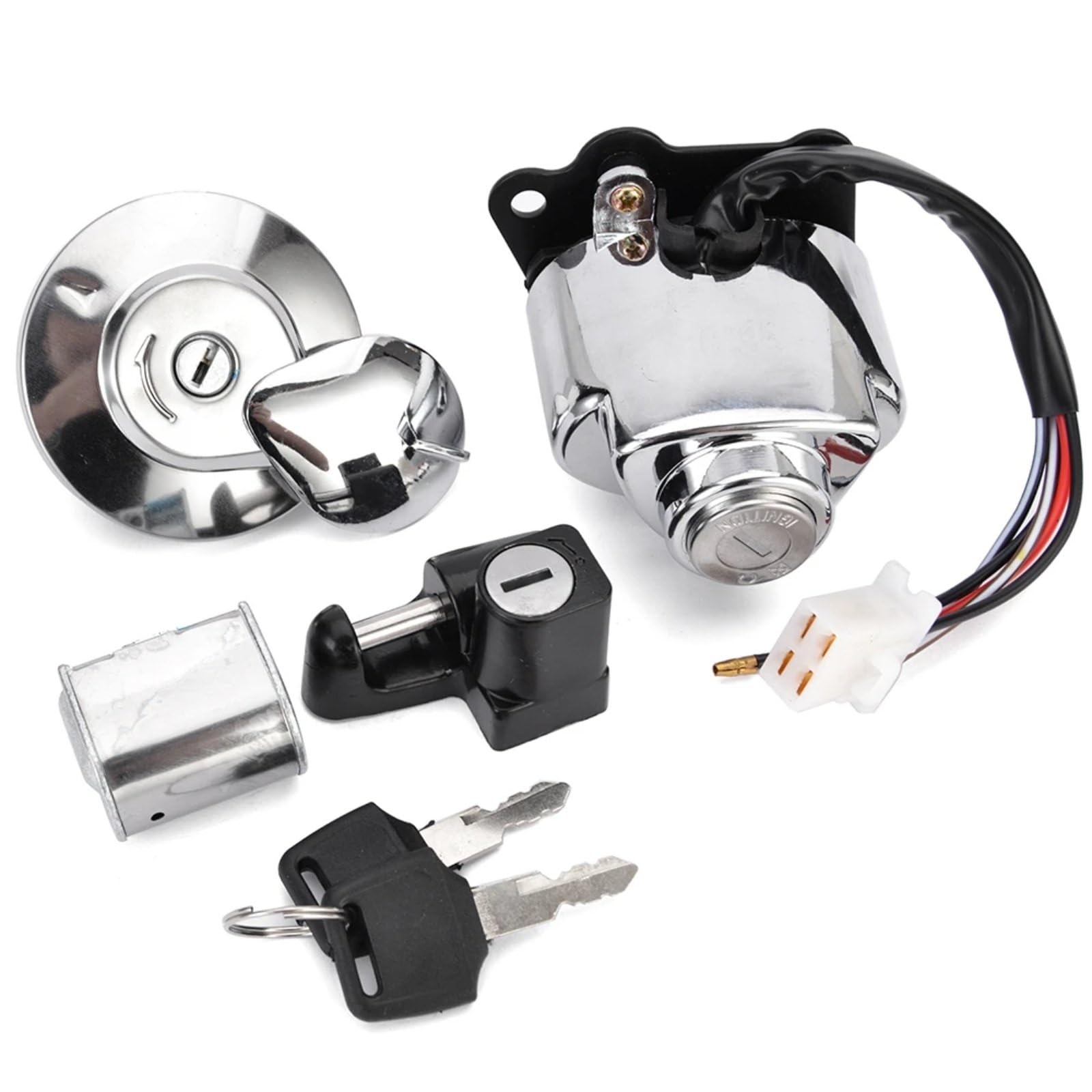 BSWRTH Start Zündschlüssel Kompatibel Mit VT600 1988-2008, Für VT250, Für Magna 250 1995-1997, Für Steed 400 1992-1998, Für Shadow 400 2000-2002, Motorrad-Tankdeckel, Zündschloss BSWRTH Start Zündschlüssel Kompatibel Mit VT600 1988-2008, Für VT250, Für Magna 250 1995-1997, Für Steed 400 1992-1998, Für Shadow 400 2000-2002, Motorrad-Tankdeckel, Zündschloss von BSWRTH