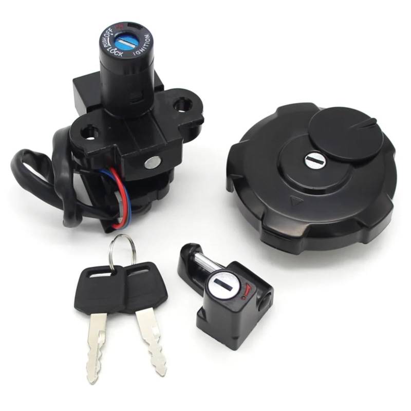 BSWRTH Start Zündschlüssel Kompatibel Mit XR650 Für XR650L 1993–2018 35010-MY6-680 35010-MY6-L40 Motorrad-Zündschalter Tankdeckelschloss Motorzündstartschalter von BSWRTH