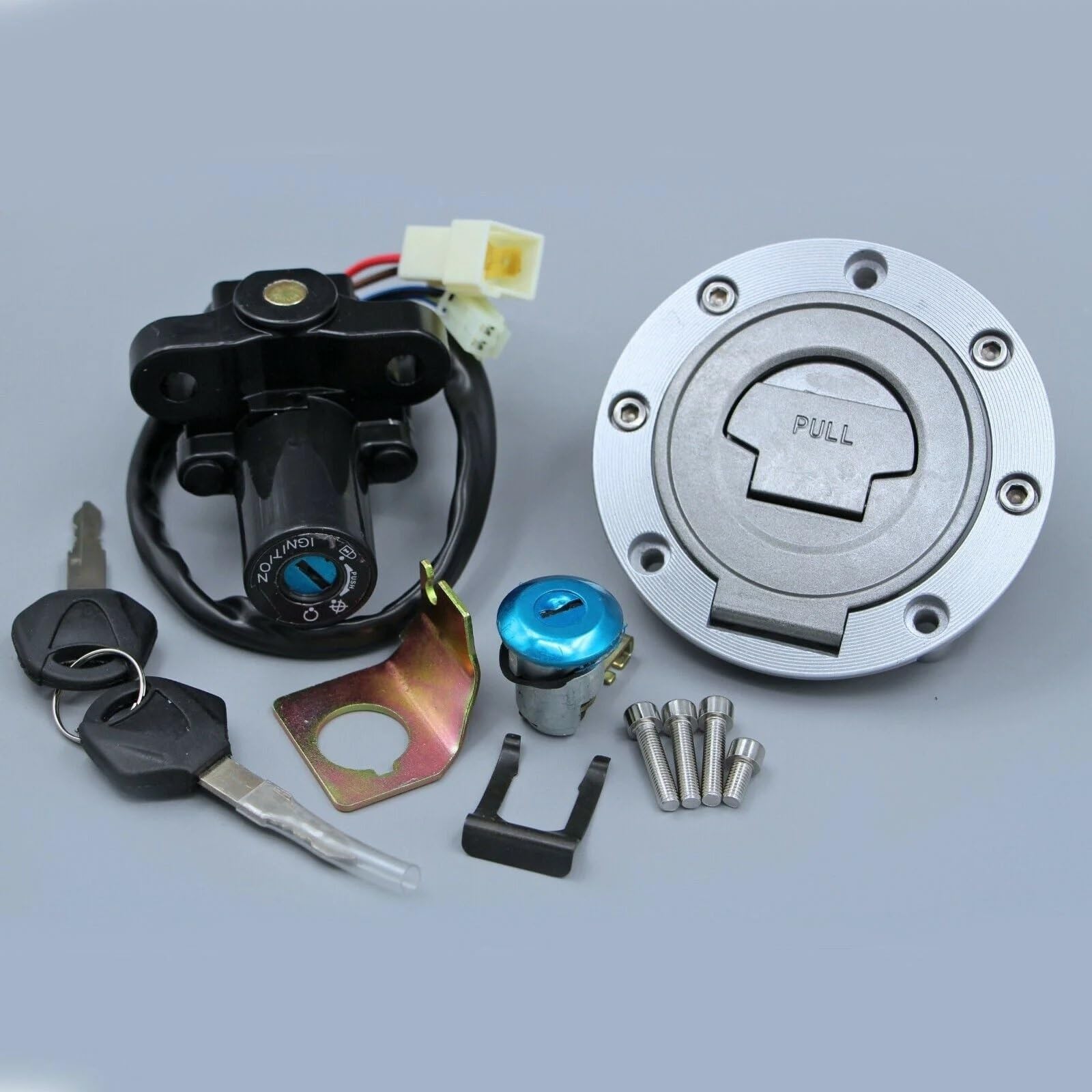 BSWRTH Start Zündschlüssel Kompatibel Mit Yamaha Für FJR1300 2003–2005 Für YZF-R1 2004–2015 Für YZF-R6 2006–2015 Motorrad-Zündschalterschloss, Tankdeckel Mit 2 Schlüsseln BSWRTH Start Zündschlüssel Kompatibel Mit Yamaha Für FJR1300 2003–2005 Für YZF-R1 2004–2015 Für YZF-R6 2006–2015 Motorrad-Zündschalterschloss, Tankdeckel Mit 2 Schlüsseln von BSWRTH