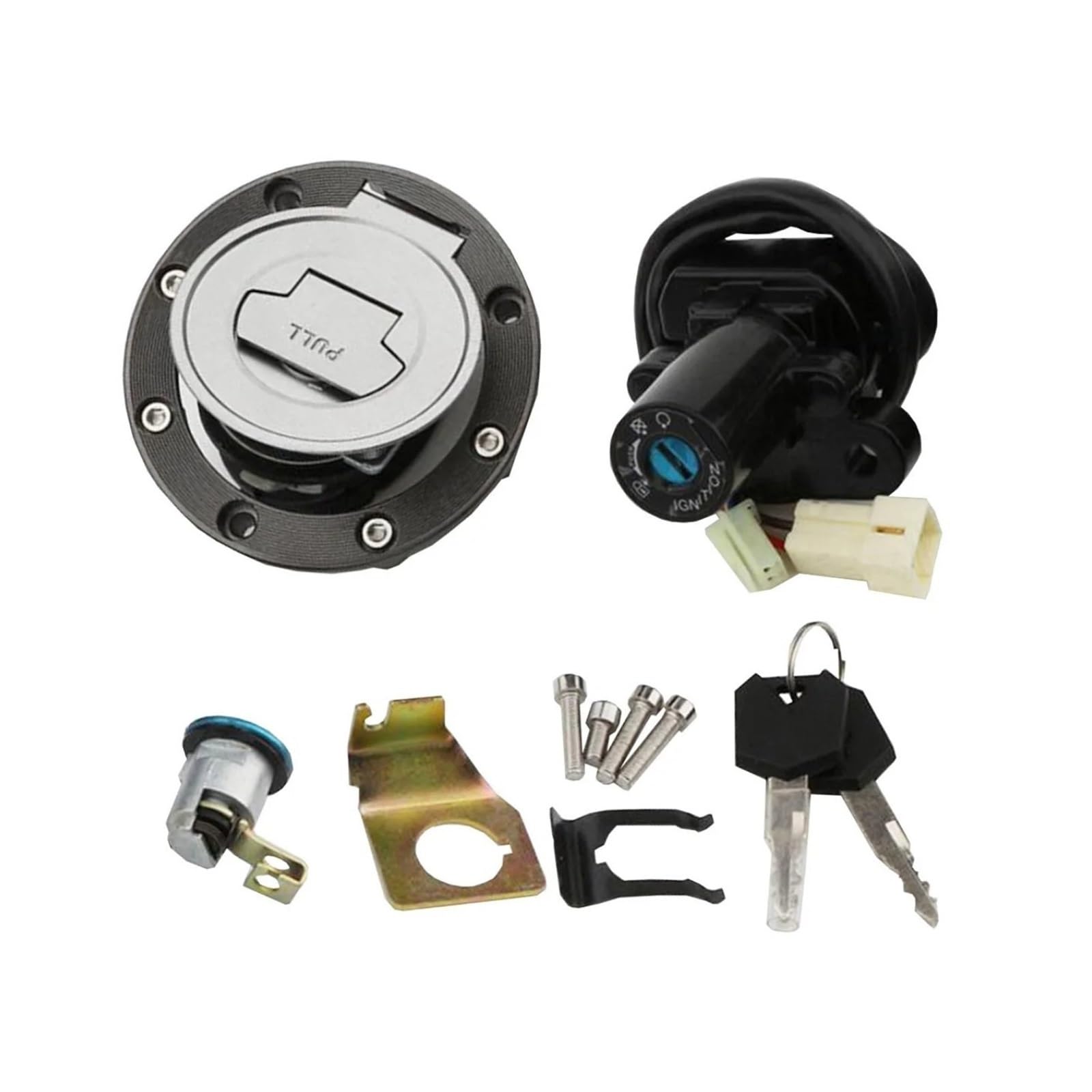 BSWRTH Start Zündschlüssel Kompatibel Mit Yamaha Für FJR1300 2003–2005 Für YZF-R1 2004–2015 Für YZF-R6 2006–2015 Motorrad-Zündschloss, Tankdeckel-Abdeckungsschlüssel BSWRTH Start Zündschlüssel Kompatibel Mit Yamaha Für FJR1300 2003–2005 Für YZF-R1 2004–2015 Für YZF-R6 2006–2015 Motorrad-Zündschloss, Tankdeckel-Abdeckungsschlüssel von BSWRTH