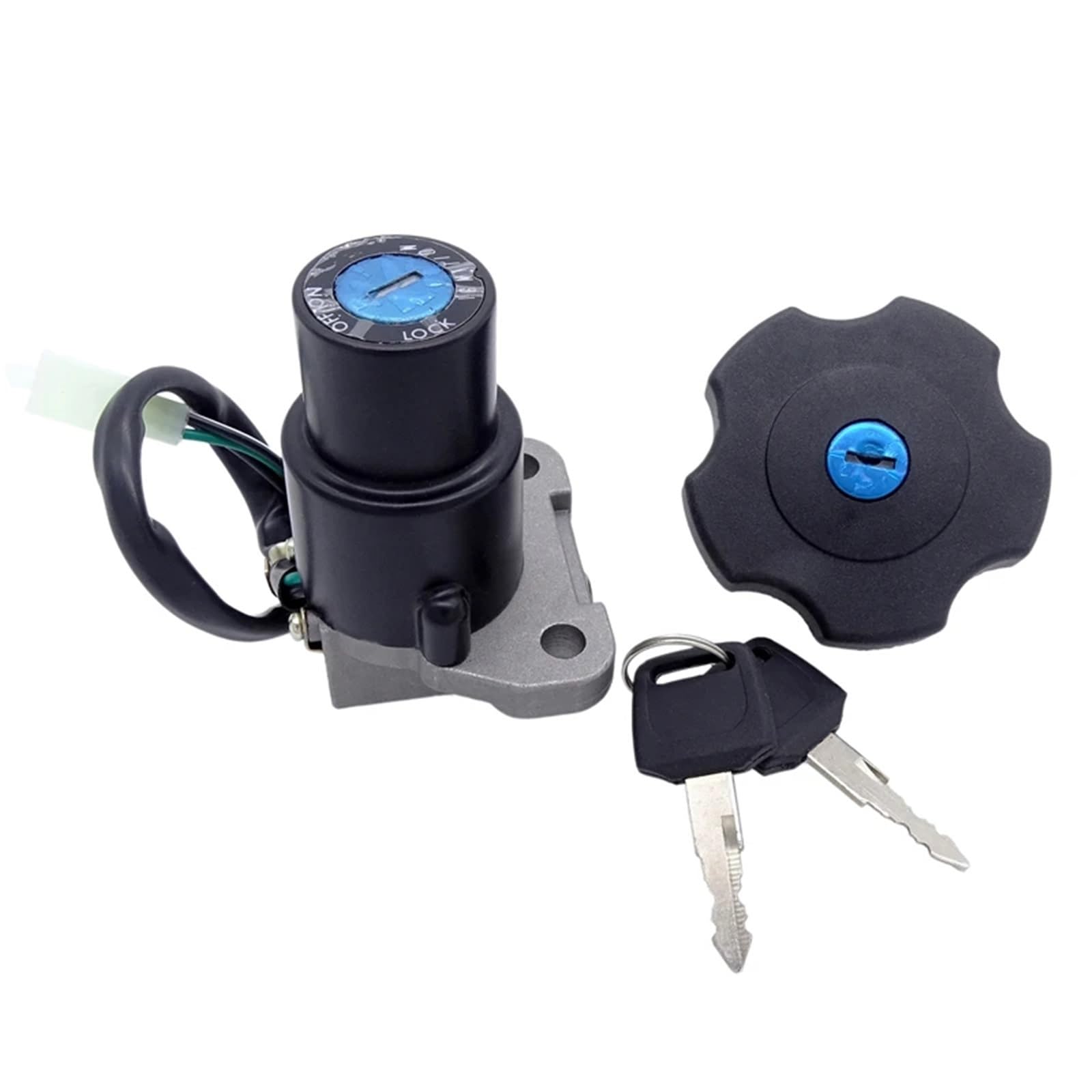 BSWRTH Start Zündschlüssel Kompatibel Mit Yamaha Für XT600 Für DT200 Für DT200R Für TW200 Für XT225 Serow 225 1 Set Motorrad-Zündschalterschloss-Tankdeckel-Kit BSWRTH Start Zündschlüssel Kompatibel Mit Yamaha Für XT600 Für DT200 Für DT200R Für TW200 Für XT225 Serow 225 1 Set Motorrad-Zündschalterschloss-Tankdeckel-Kit von BSWRTH