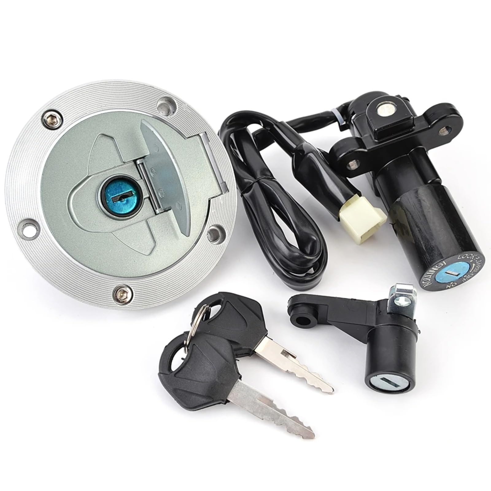 BSWRTH Start Zündschlüssel Kompatibel Mit Yamaha Für YZF-R3 Für YZF-R25 2015 2016 2017 2018 Motorrad-Tankdeckel-Zündschloss Mit Schlüssel 1WD-XH250-00 1WD-WF461-00 BSWRTH Start Zündschlüssel Kompatibel Mit Yamaha Für YZF-R3 Für YZF-R25 2015 2016 2017 2018 Motorrad-Tankdeckel-Zündschloss Mit Schlüssel 1WD-XH250-00 1WD-WF461-00 von BSWRTH