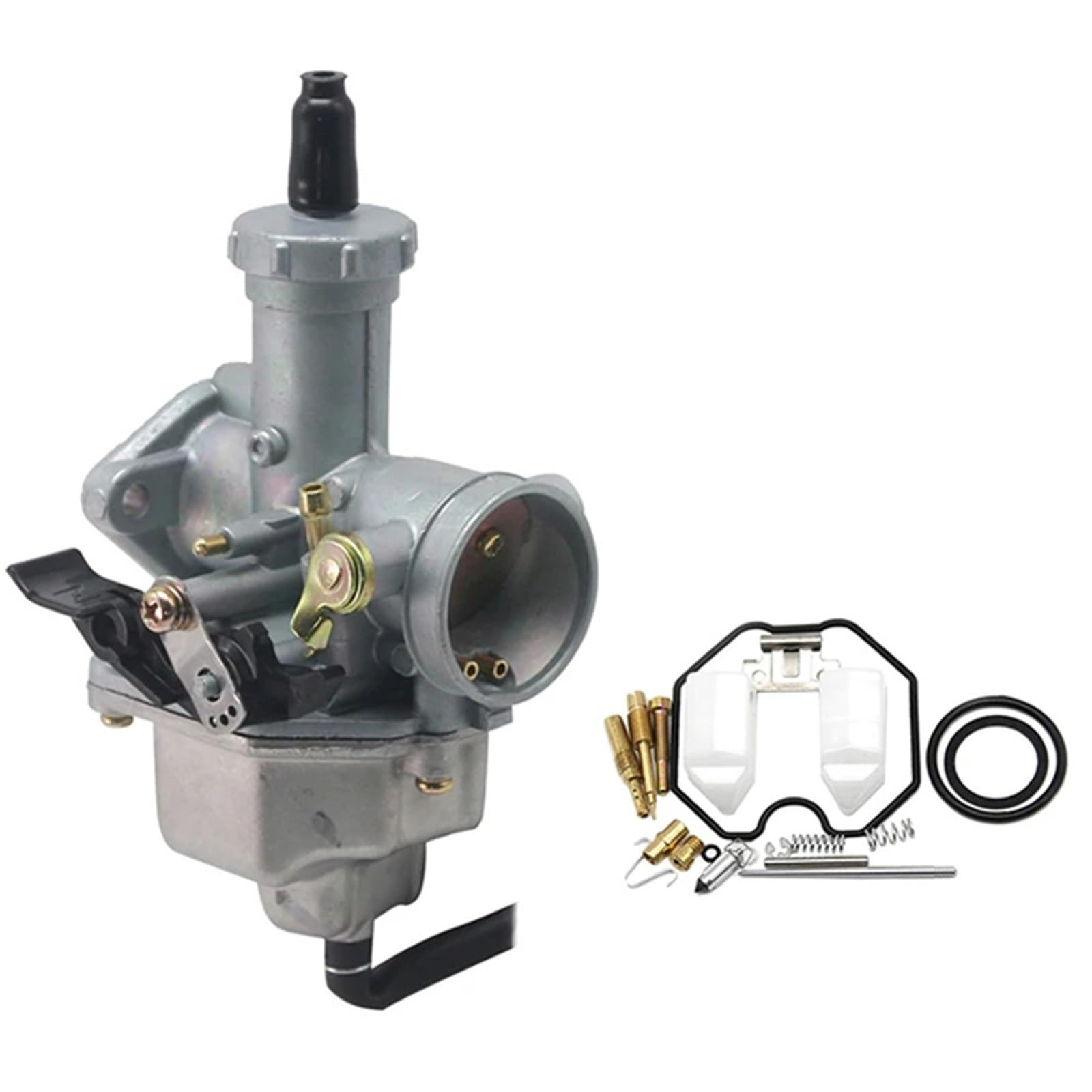 BSWRTH Vergaser Für CG150 Für CG175 Für XR Für CB Für XL Für CRF 27mm Auto-Kabel-Choke-Vergaser Mit Reparatursatz Vergaser Mit Filter-Choke Ersatz Von Motorradteilen(Manual Set) von BSWRTH