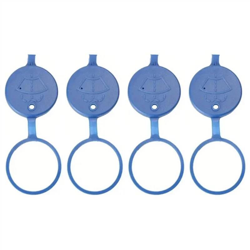 BSWRTH Wischwasser Deckel Kompatibel Mit Peugeot Für 307 Für 408 Auto-Scheibenwischer-Waschflüssigkeitsbehälterdeckel Auto-Scheibenwaschflaschendeckel Autozubehör(Blue 4pcs) von BSWRTH