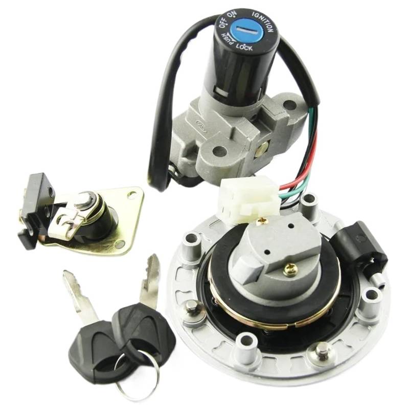Start Zündschlüssel Kompatibel Mit Suzuki Für GSX400 GK79A Für Impulse 1994-1999 Für GSF400 Für Bandit GK7AA 1995-2000 Motorrad-Zündschalter-Tankdeckel-Schlossschlüsselsatz von BSWRTH