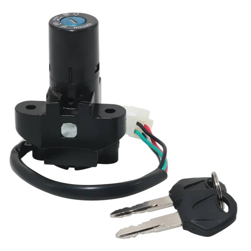 Start Zündschlüssel Kompatibel Mit Suzuki Für GSXR400 Für GSX1100 Für GSXR600 Für GSX-R600W Für GS500 Für GS500H Motorradschlösser Zündschalter Mit 2 Schlüsseln von BSWRTH