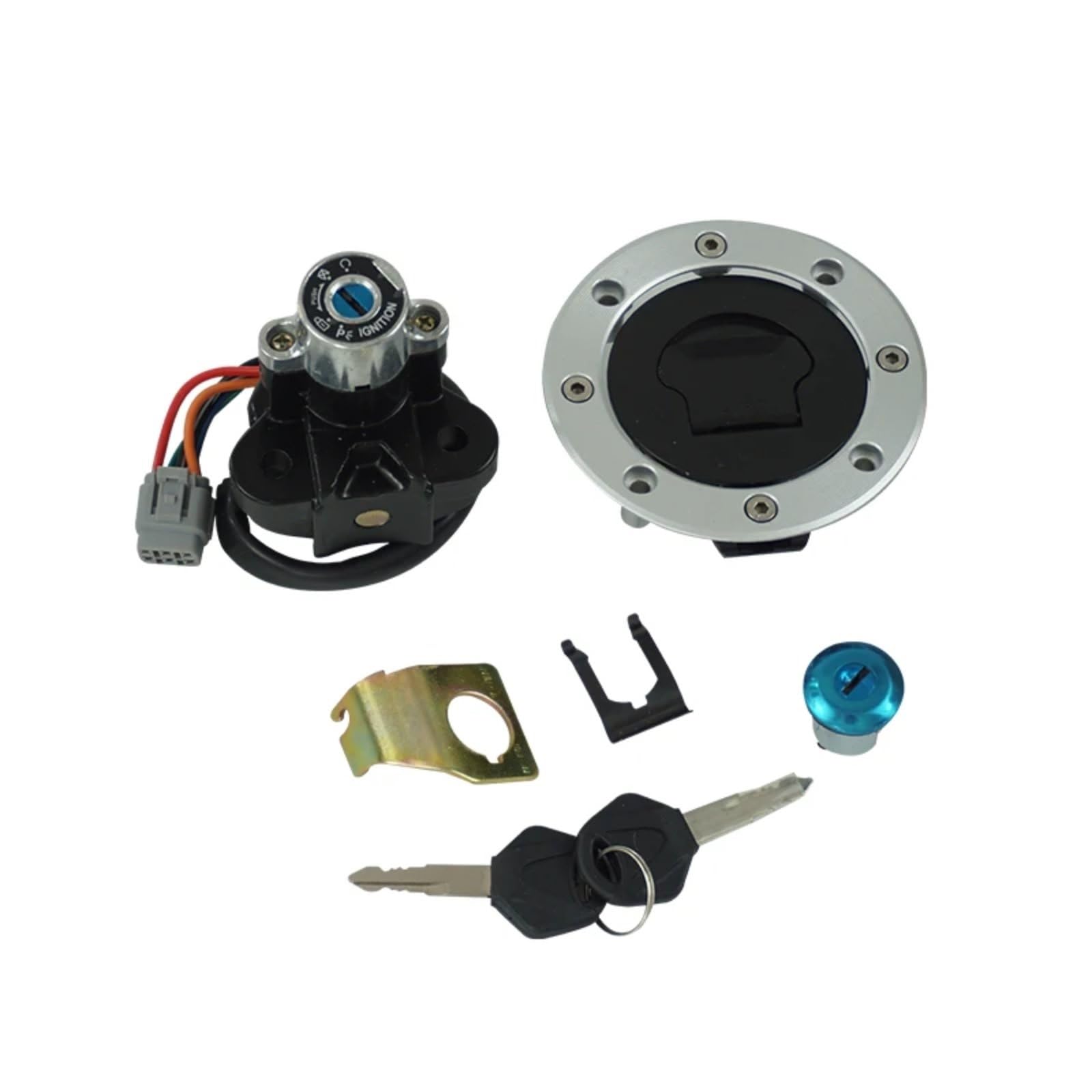 Start Zündschlüssel Kompatibel Mit Suzuki Für GSXR600 Für GSXR750 Für GSXR1000 2005–2015. Motorrad-Start-Zündschalter, Tankdeckel-Abdeckung, Schlossschlüssel-Set Start Zündschlüssel Kompatibel Mit Suzuki Für GSXR600 Für GSXR750 Für GSXR1000 2005–2015. Motorrad-Start-Zündschalter, Tankdeckel-Abdeckung, Schlossschlüssel-Set von BSWRTH