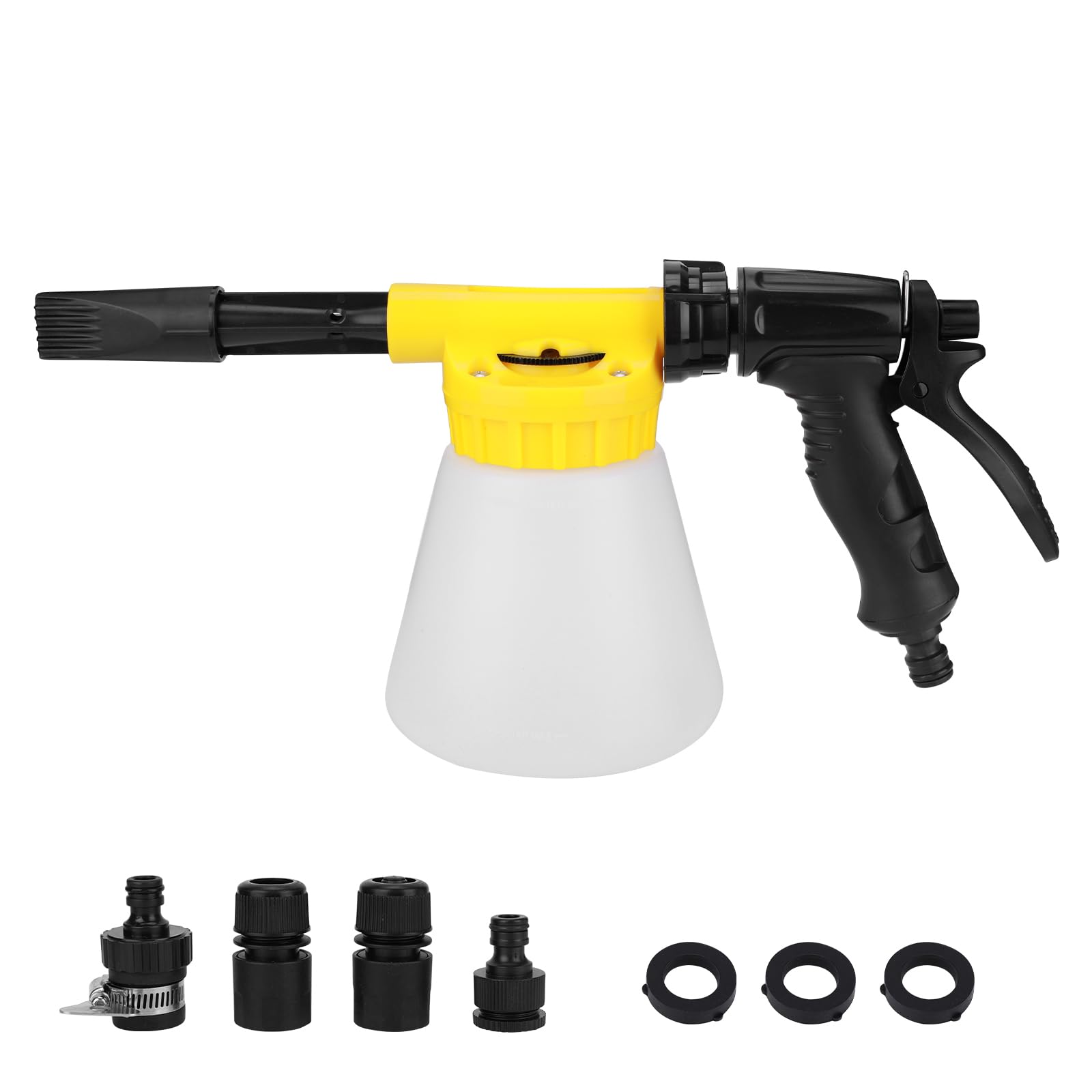 BTBHIHO Schaumsprüher Auto, 900ml Schaumpistole Autowäsche Multifunktionale Auto-Schaumpistole Schaumpistole Gartenschlauch für Auto Waschen GartenbewäSserung BTBHIHO Schaumsprüher Auto, 900ml Schaumpistole Autowäsche Multifunktionale Auto-Schaumpistole Schaumpistole Gartenschlauch für Auto Waschen GartenbewäSserung von BTBHIHO