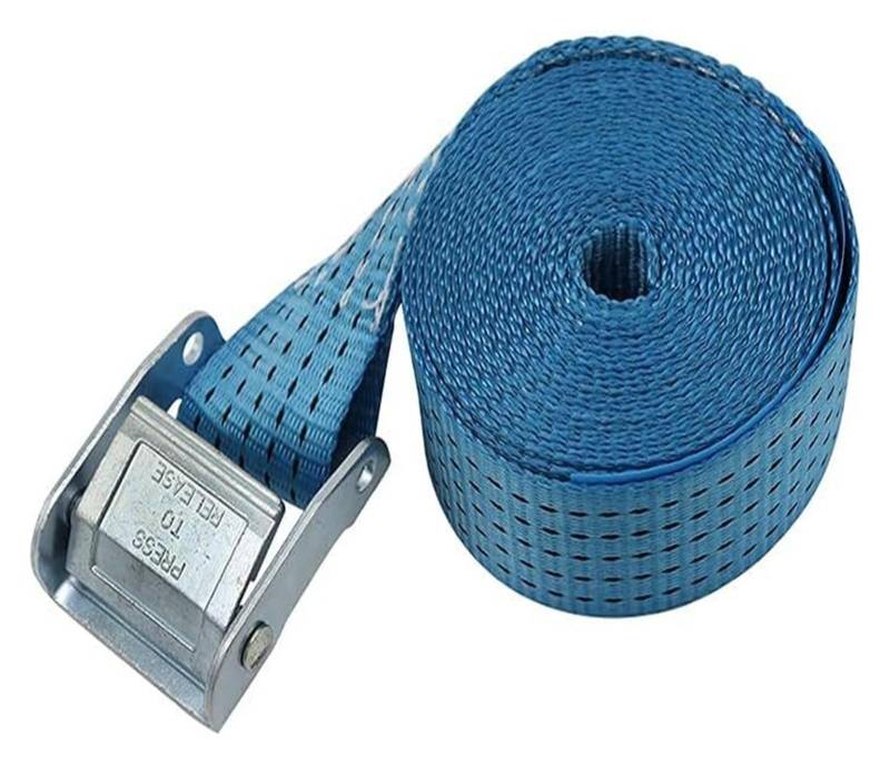 Ratschengurte Zurrgurte, Zurrgurte Hochleistungs-Spanngurte mit Nockenschnalle, Verstellbare Gurtbänder mit Schnallen, 38 mm(Blue,Width 38mm x Length 4m) von BTBTB
