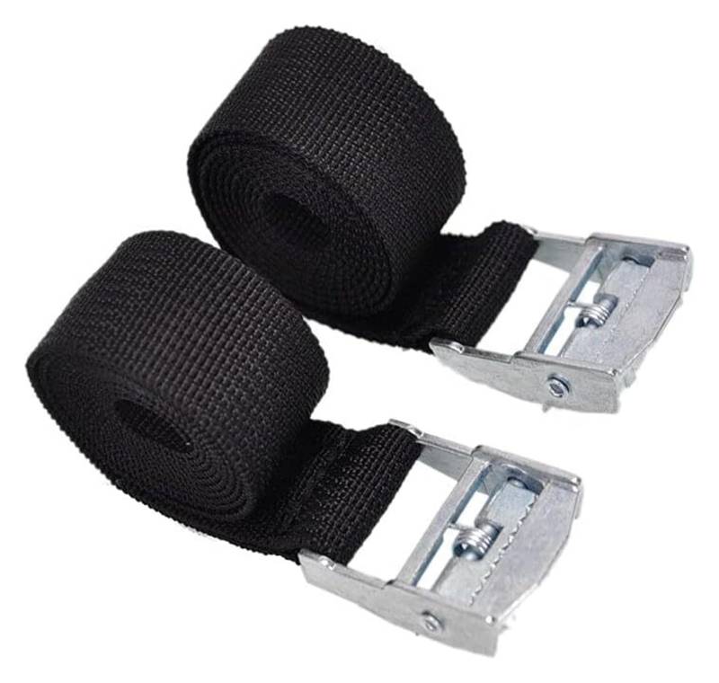 Zurrgurte, 2er-Pack Hochleistungs-Spanngurte, 1m bis 8m verstellbare Ladungsgurte mit Ratschengurt, geeignet for Ladung, LKW, Breite 38/50mm(Black,Width 50mm x Length 4m) von BTBTB