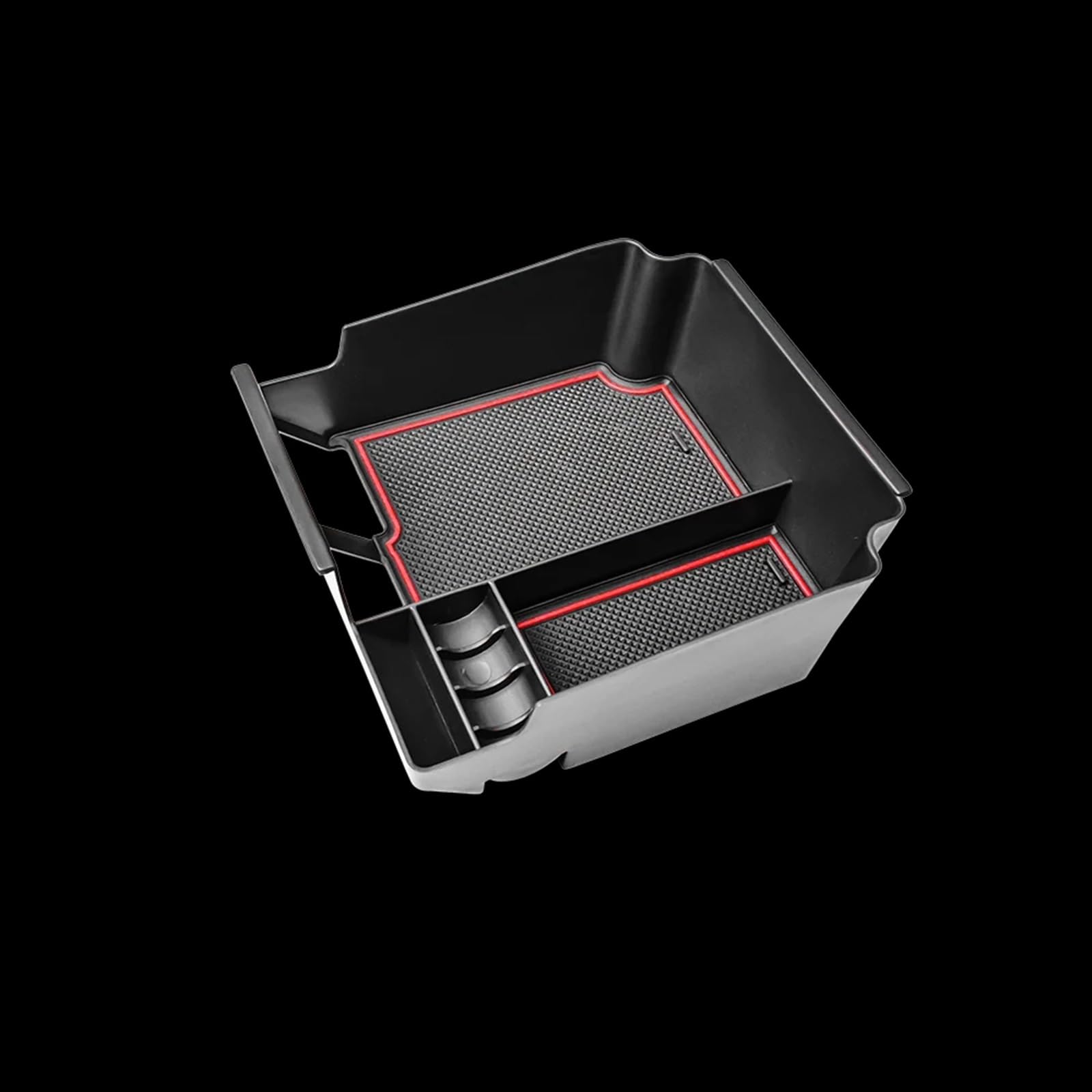 BTEDSXC Auto Center Console Tray Kompatibel Mit Acura Für MDX 2022 2023 2024 Auto-Armlehnenbox Aufbewahrungsbox Auto-Mittelkonsolenfach Sekundärspeicher-Organizer Münzinnenraum(Red) von BTEDSXC