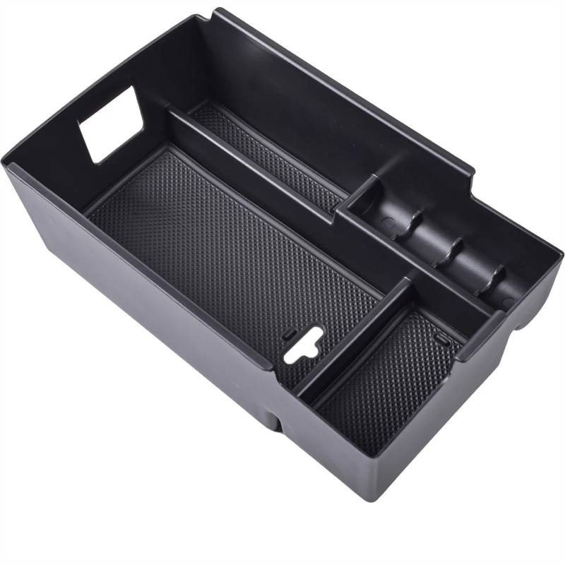 BTEDSXC Auto Center Console Tray Kompatibel Mit Chevrolet Für Equinox 2018 2019 2020 2021 2022 2023 2024 Auto-Armlehnen-Aufbewahrungsbox Fach-Organizer Innenausstattung(Black) von BTEDSXC