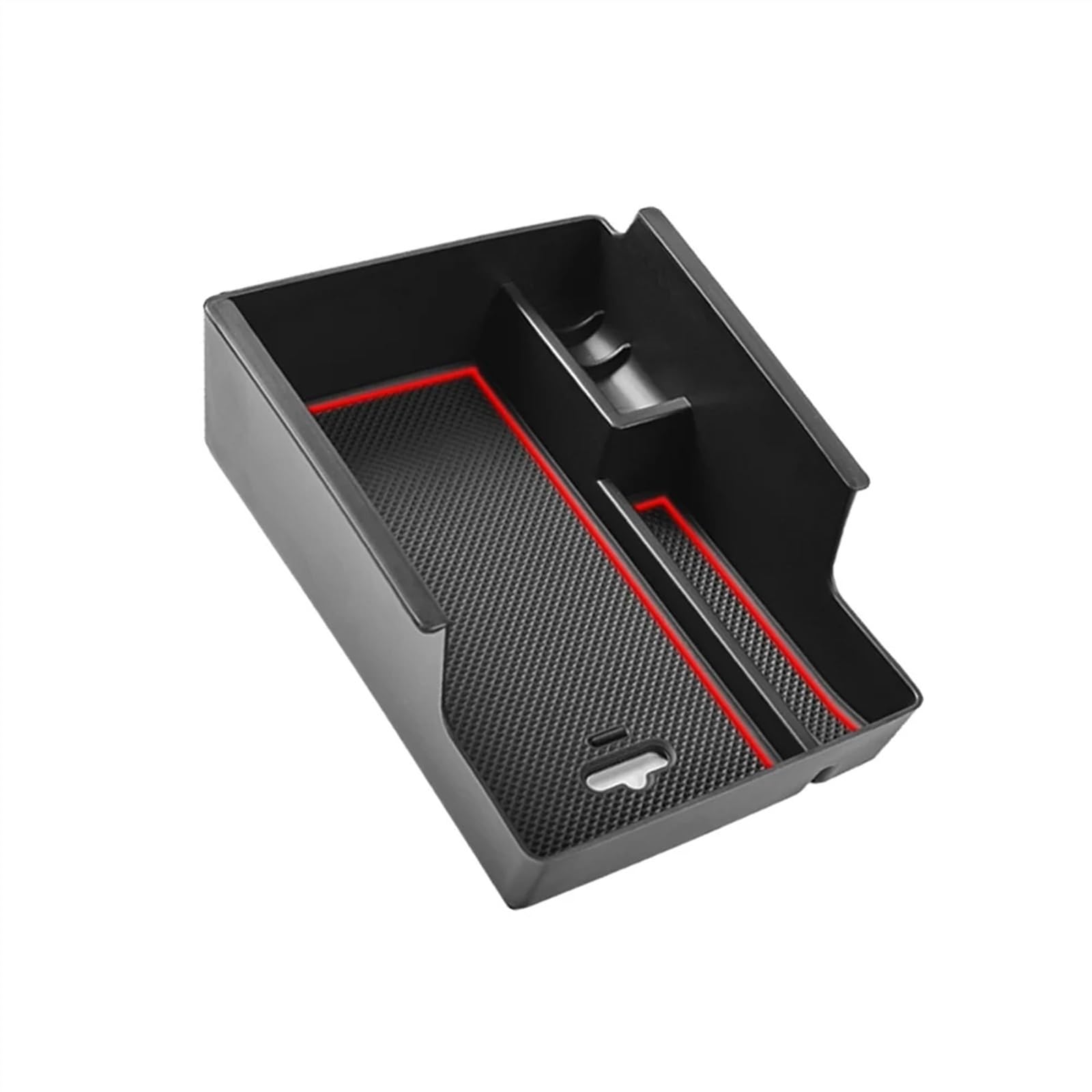 BTEDSXC Auto Center Console Tray Kompatibel Mit Chevrolet Für Malibu 2016 2017 2018 2019 2020 2021 2022 2023 2024 Auto-Armlehnen-Aufbewahrungsbox-Organizer Innenausstattung(Red) von BTEDSXC