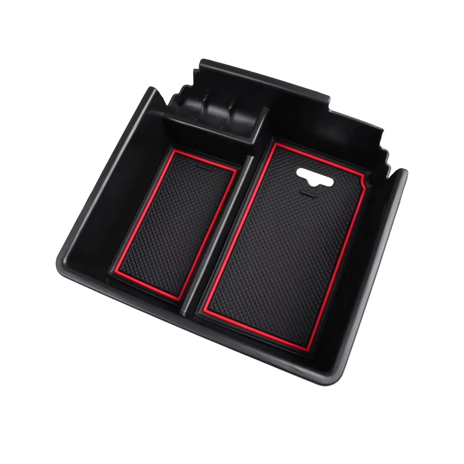 BTEDSXC Auto Center Console Tray Kompatibel Mit Ford Für Ranger 2019 2020 2021 2022 2023 Center Console Organizer Armlehne Aufbewahrungsbox Für Autodekorationszubehör(Red) von BTEDSXC