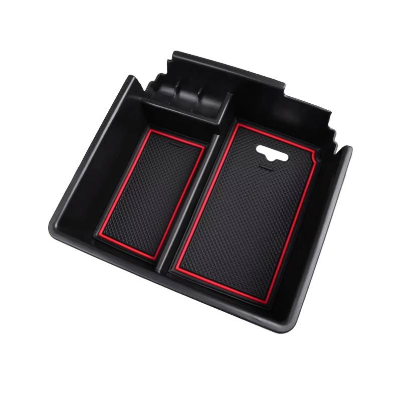BTEDSXC Auto Center Console Tray Kompatibel Mit Ford Für Ranger 2019 2020 2021 2022 2023 Center Console Organizer Armlehne Aufbewahrungsbox Für Autodekorationszubehör(Red) von BTEDSXC