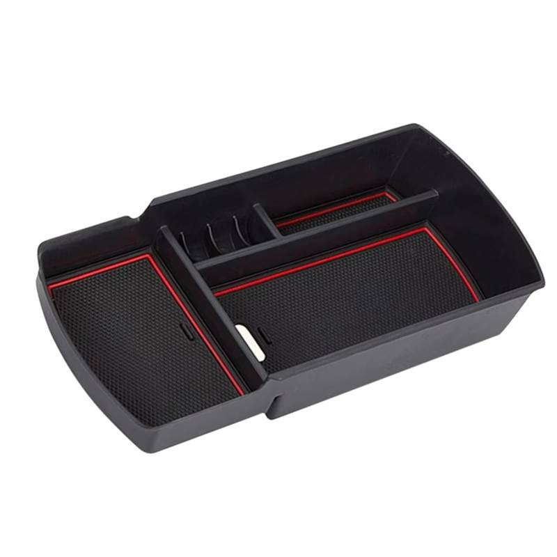 BTEDSXC Auto Center Console Tray Kompatibel Mit Für Accord 2018 2019 2020 2021 2022 1 Stück Mittelarmlehne, Aufbewahrungsbox Mittelkonsole Handschuhfach Autozubehör Dekoration(Red) von BTEDSXC