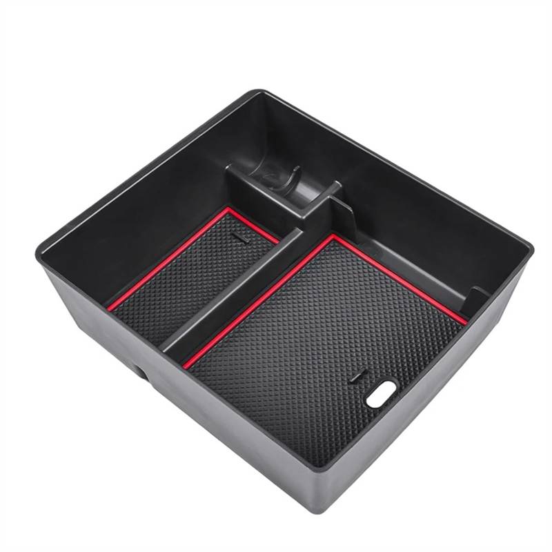 BTEDSXC Auto Center Console Tray Kompatibel Mit GMC Für Acadia 2017 2018 2019 2020 2021 2022 2023 Aufbewahrungsbox Für Die Autoarmlehne Mittelkonsolenfach Organizer Zubehör(Red) von BTEDSXC