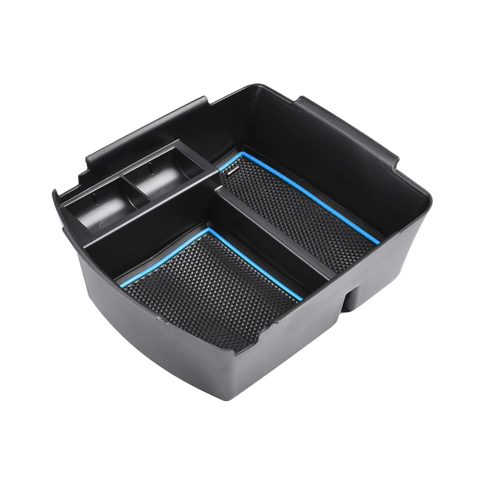 BTEDSXC Auto Center Console Tray Kompatibel Mit Kia Für Seltos 2020 2021 2022 2023 2024 Auto-Armlehnen-Aufbewahrungsbox Mittelkonsolenfach Organizer Innenausstattung(Blue) von BTEDSXC