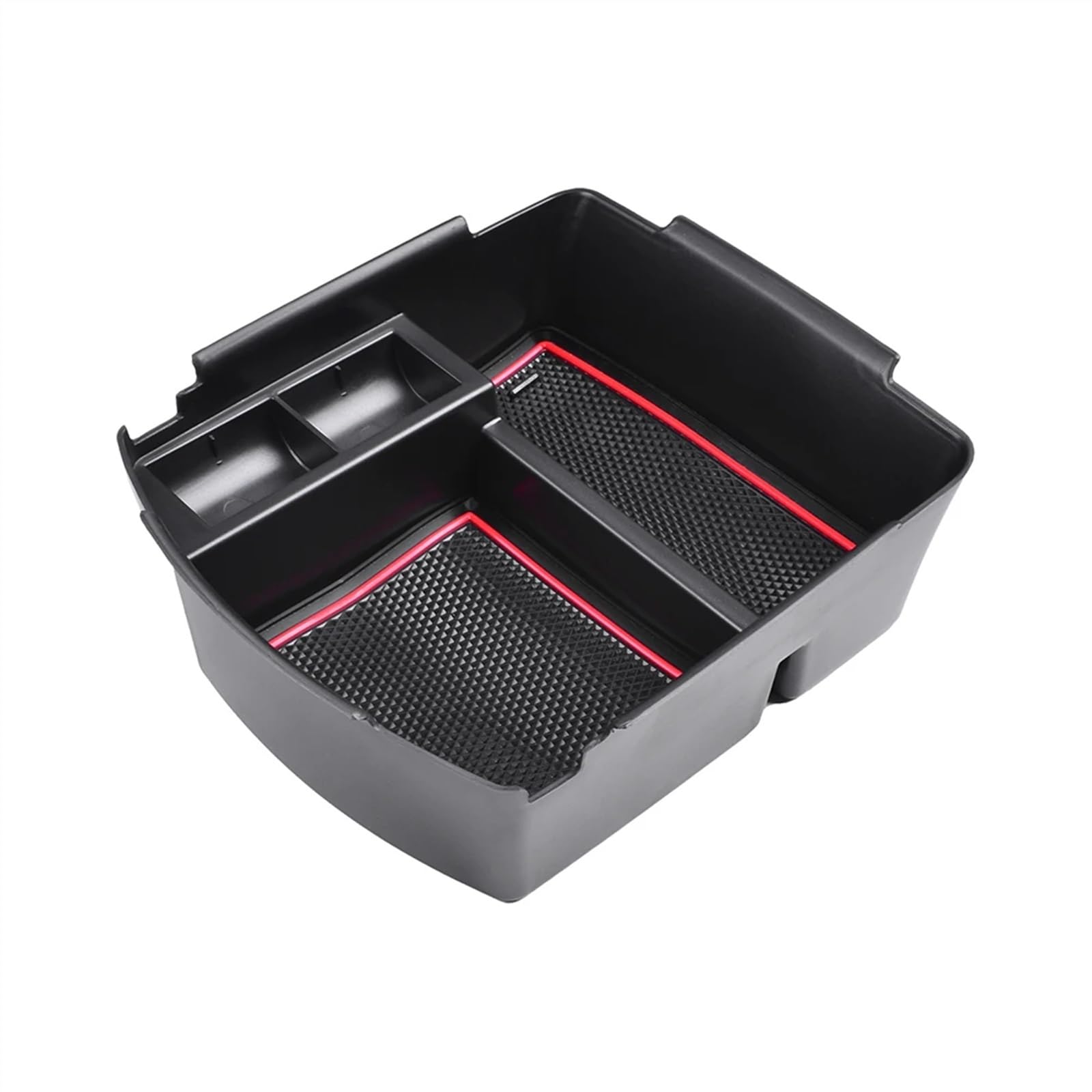 BTEDSXC Auto Center Console Tray Kompatibel Mit Kia Für Seltos 2020 2021 2022 2023 2024 Auto-Armlehnen-Aufbewahrungsbox Mittelkonsolenfach Organizer Innenausstattung(Red) von BTEDSXC