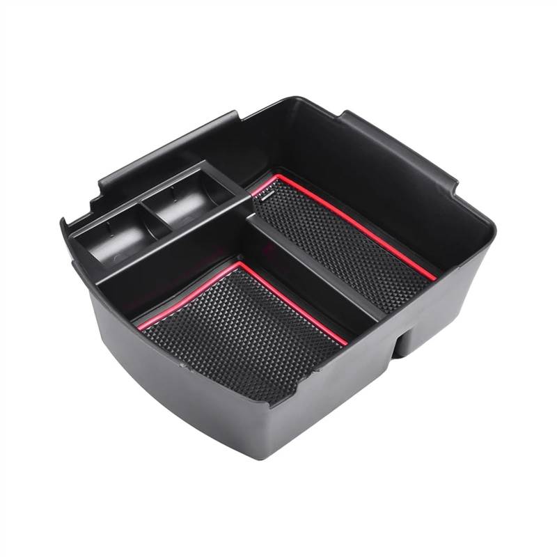 BTEDSXC Auto Center Console Tray Kompatibel Mit Kia Für Seltos 2020 2021 2022 2023 2024 Auto-Armlehnen-Aufbewahrungsbox Mittelkonsolenfach Organizer Innenausstattung(Red) von BTEDSXC