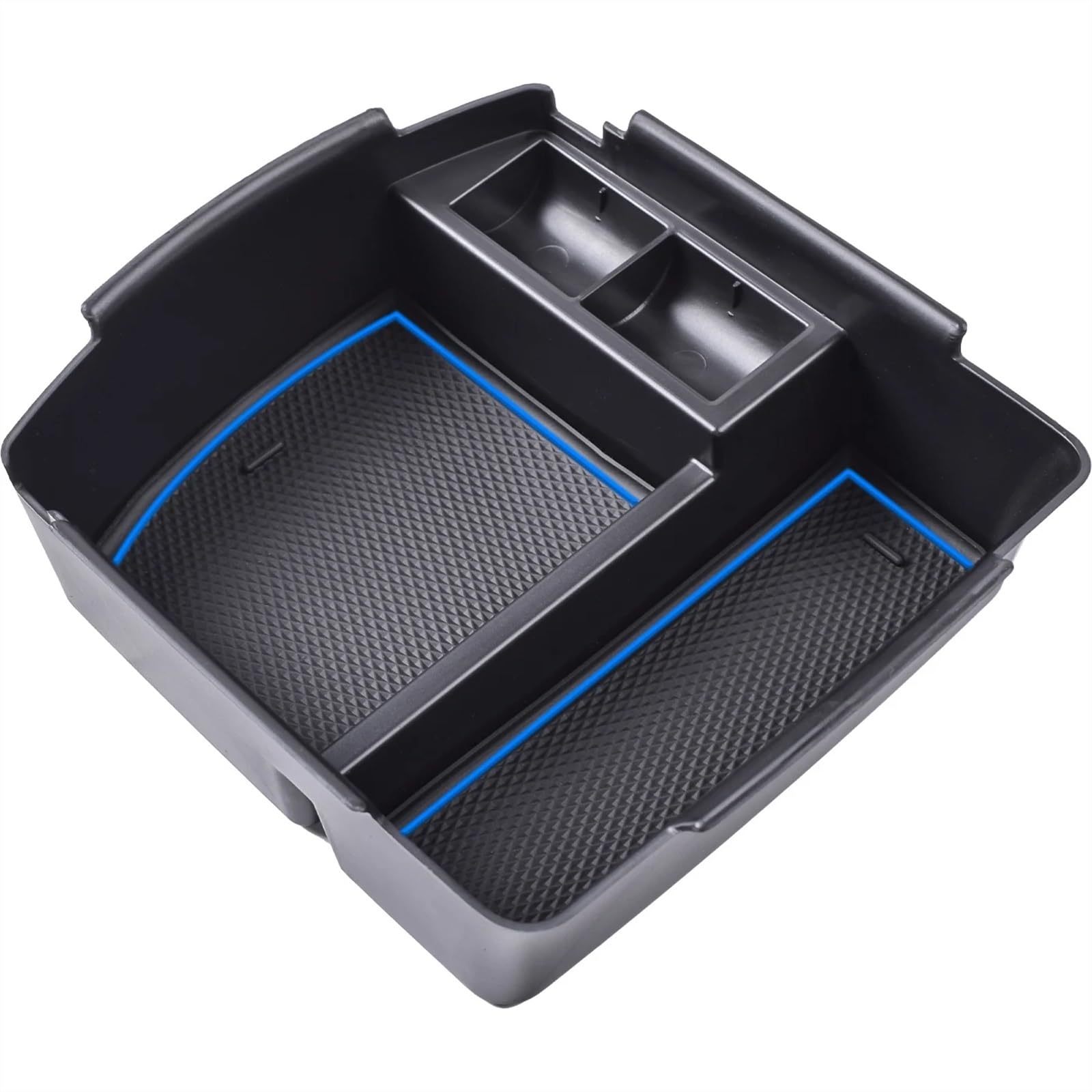 BTEDSXC Auto Center Console Tray Kompatibel Mit Kia Für Seltos 2020 2021 2022 2023 Aufbewahrungsbox Für Die Armlehne des Autos Mittelkonsolen-Organizer Aufbewahrungsbox Behälterhalter(Blue) von BTEDSXC