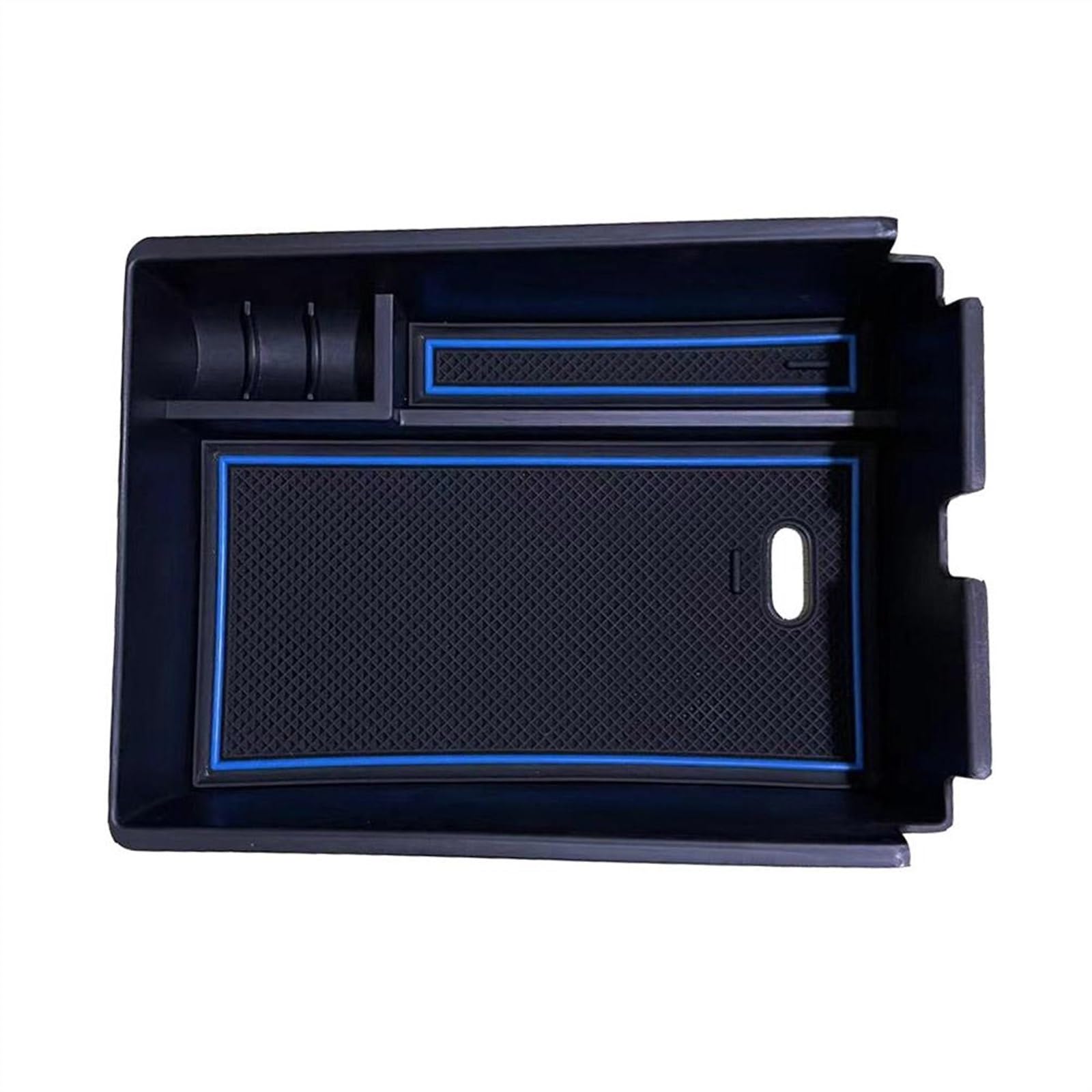 BTEDSXC Auto Center Console Tray Kompatibel Mit Kia Für Sportage NQ5 2022 Auto-Armlehnen-Aufbewahrungsbox Mittelkonsolen-Organizer-Box Containerhalter Innenzubehör(Blue) von BTEDSXC